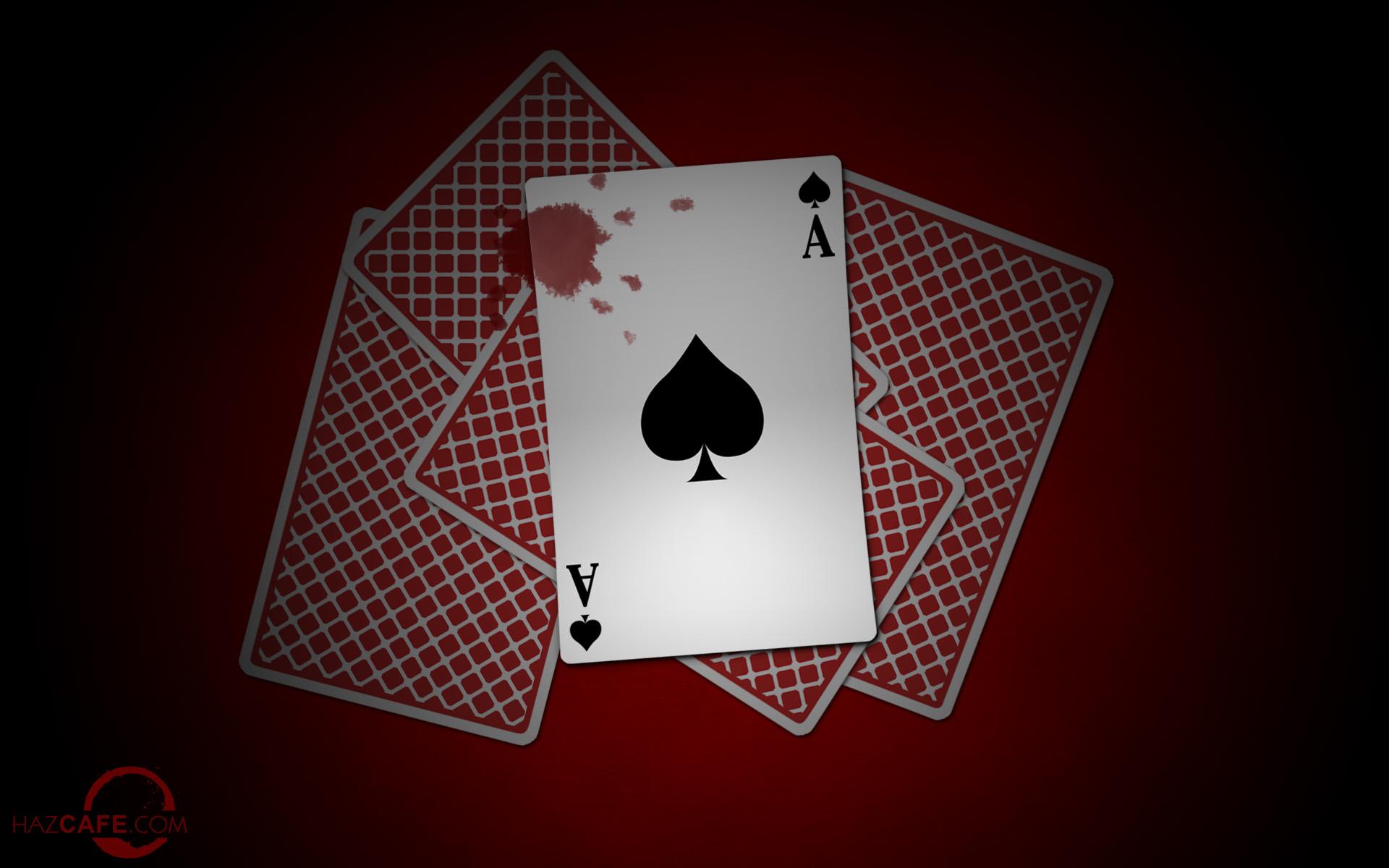 1920x1200 Bloody ace card wallpaper. Bloody ace card
