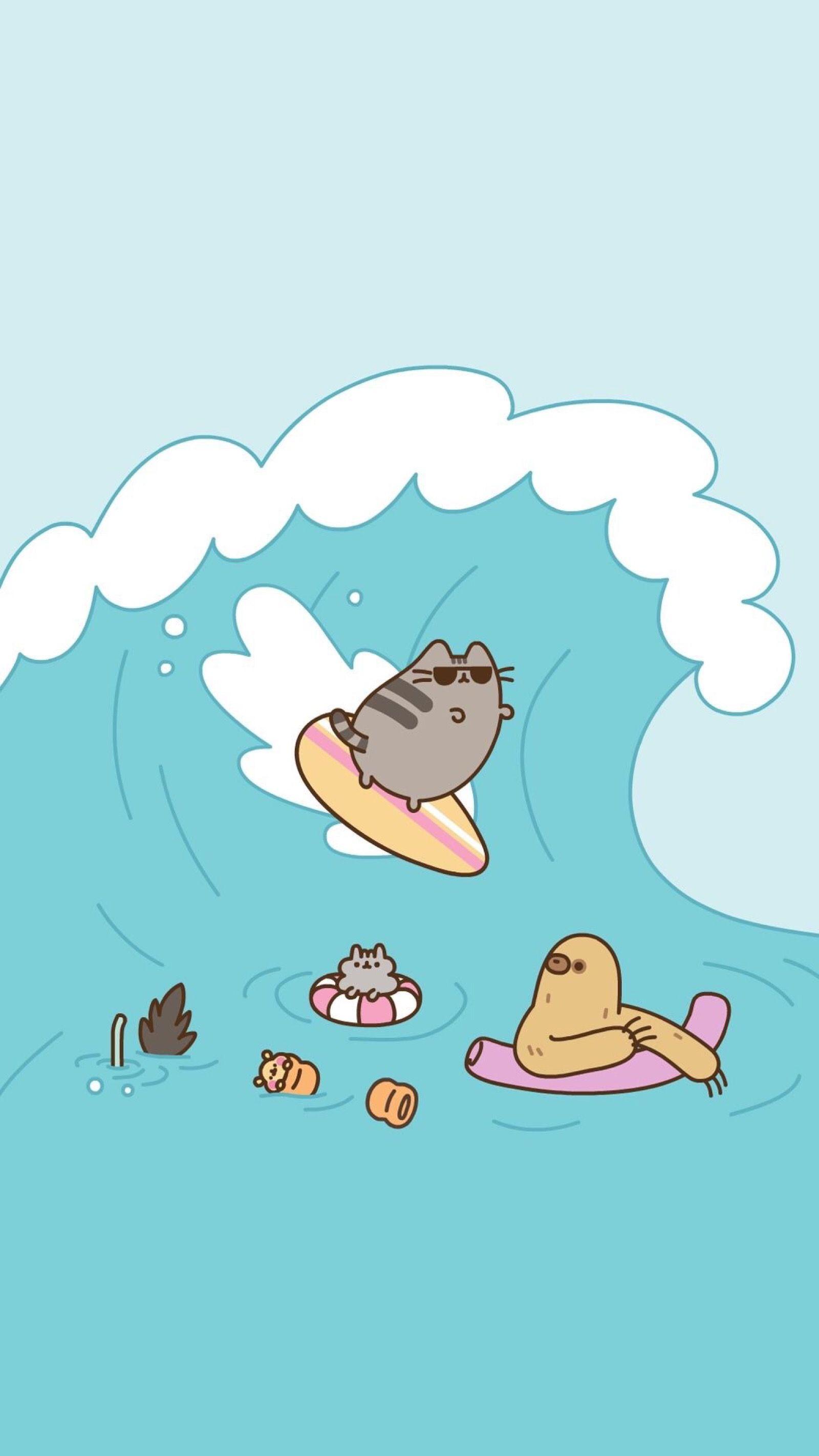 1600x2844 Pusheen Wallpaper and Background 4K, HD, Dual Screen