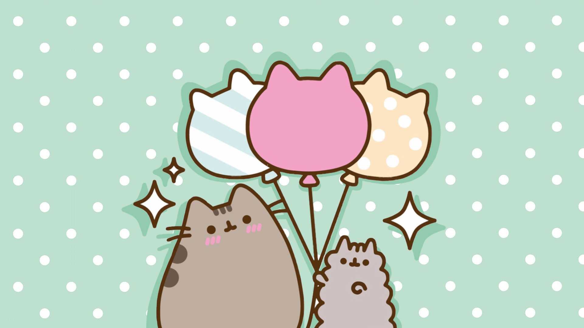 1920x1080 Pusheen Wallpaper