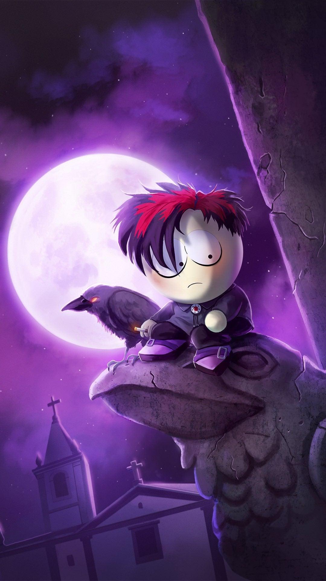 1080x1920 Goth Kids phone wallpaper for Halloween