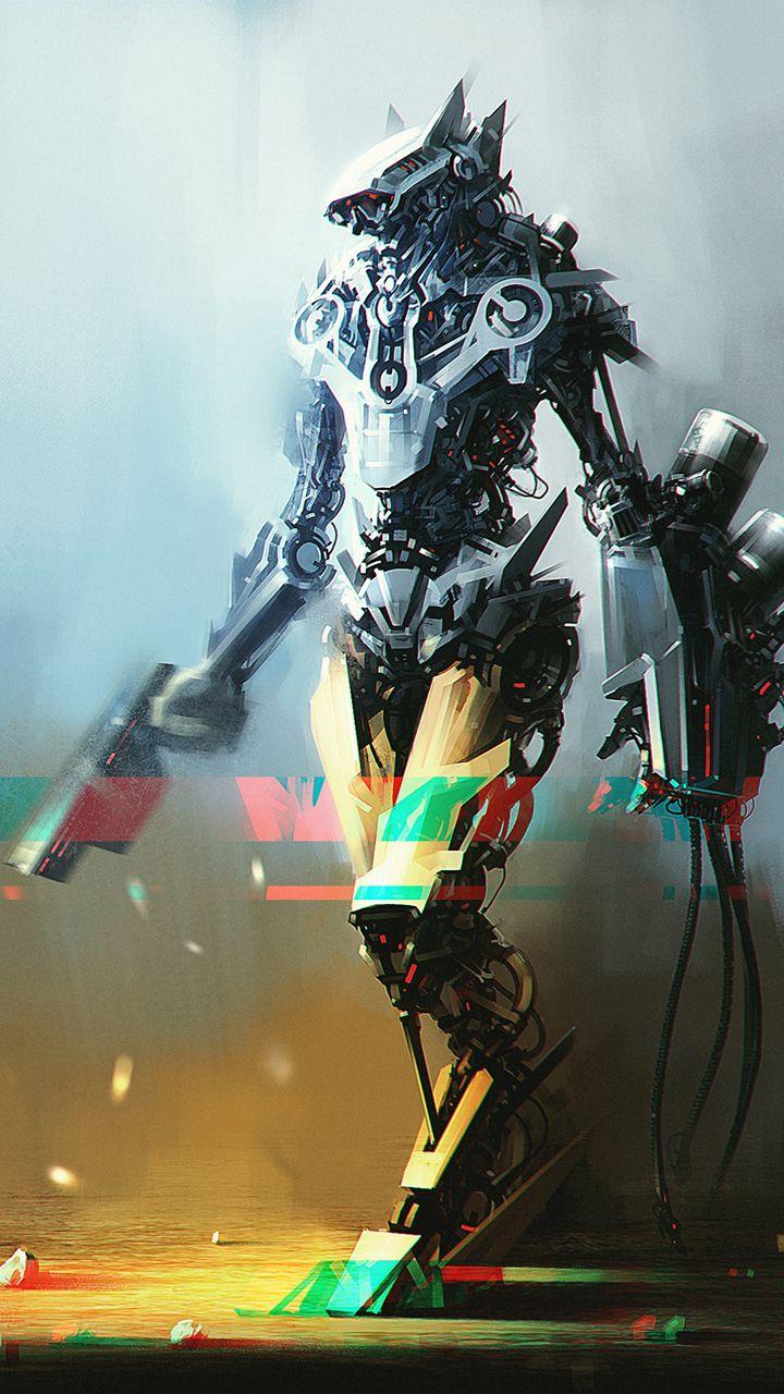 720x1280 Download wallpaper 720x1280 robot, cyborg, creature, art samsung galaxy mini s s neo, alpha, sony xperia compact z z z asus zenfone HD background