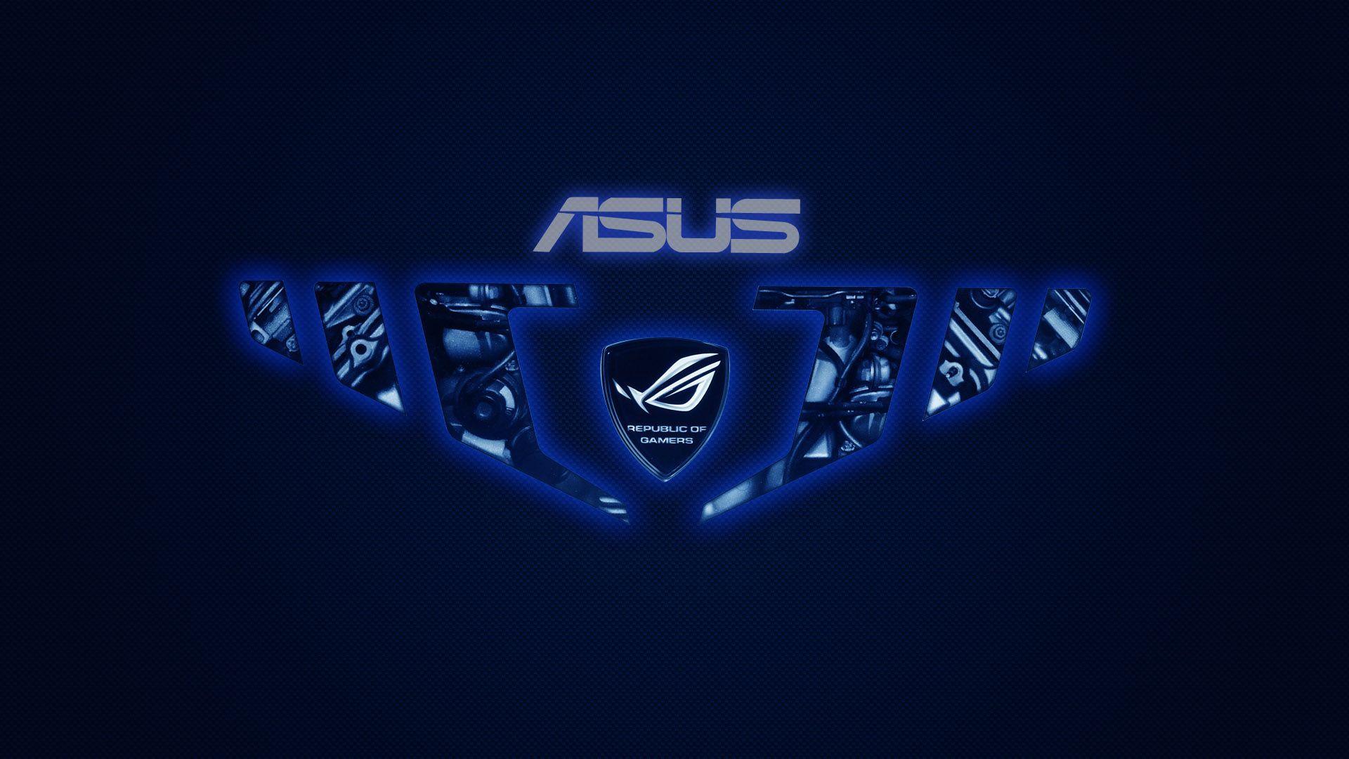 1920x1080 Asus Blue Gaming Wallpaper