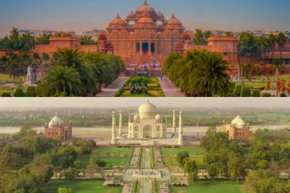 1200x800 From Taj Mahal To Akshardham Temple Stunning Birds Eye View Pics of 7 Tourist Spots In India