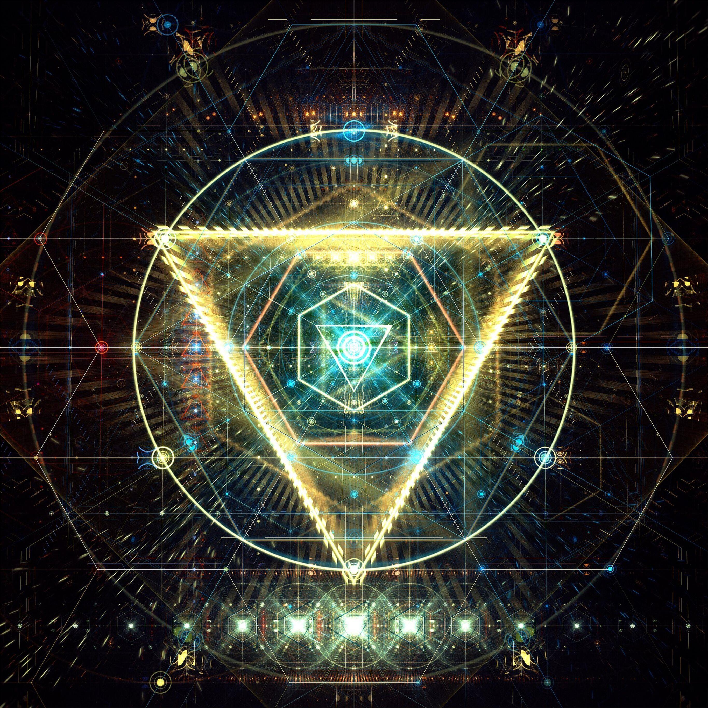 2732x2732 abstract digital art triangle 4k iPad Pro Wallpaper Free Download