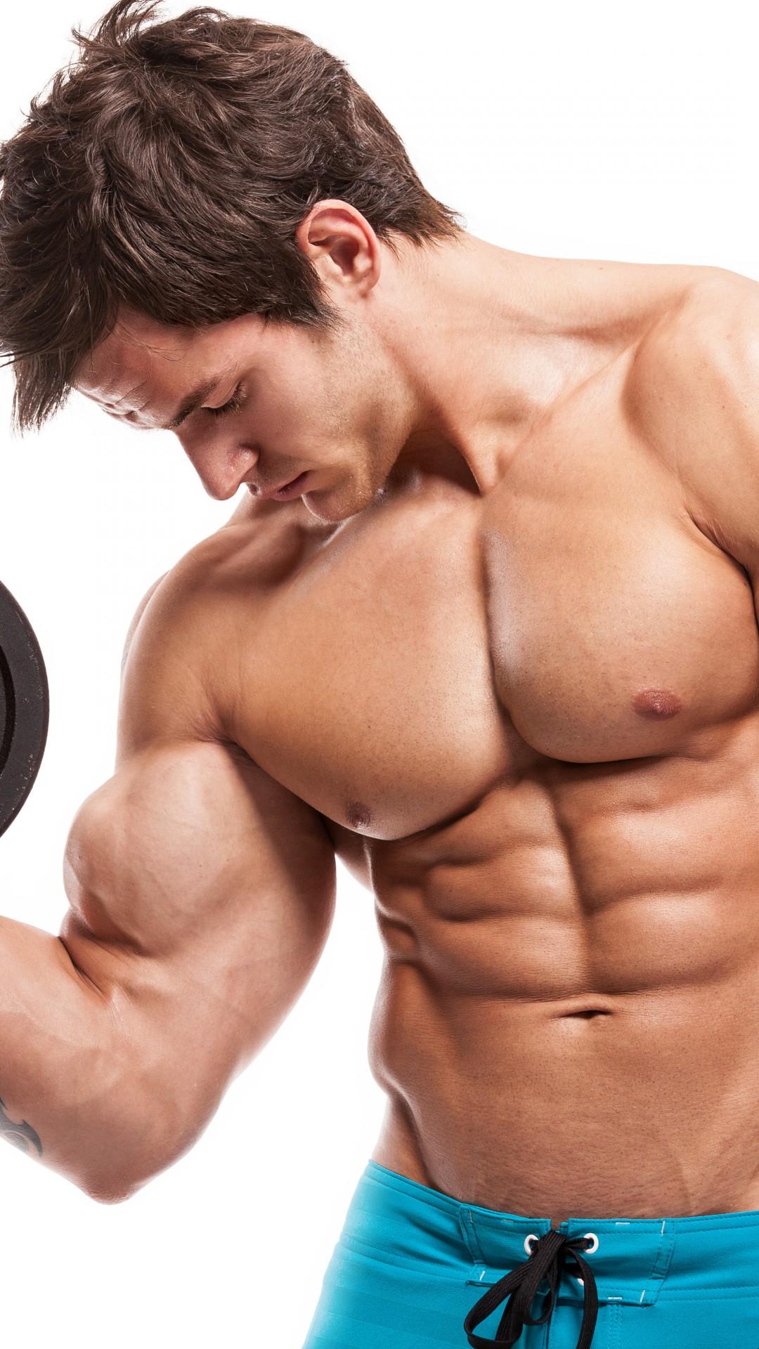 1080x1920 Wallpaper Man, Stronger Body, Bodybuilding, exercise, motivation, Training, bench standing, barbell, Sport