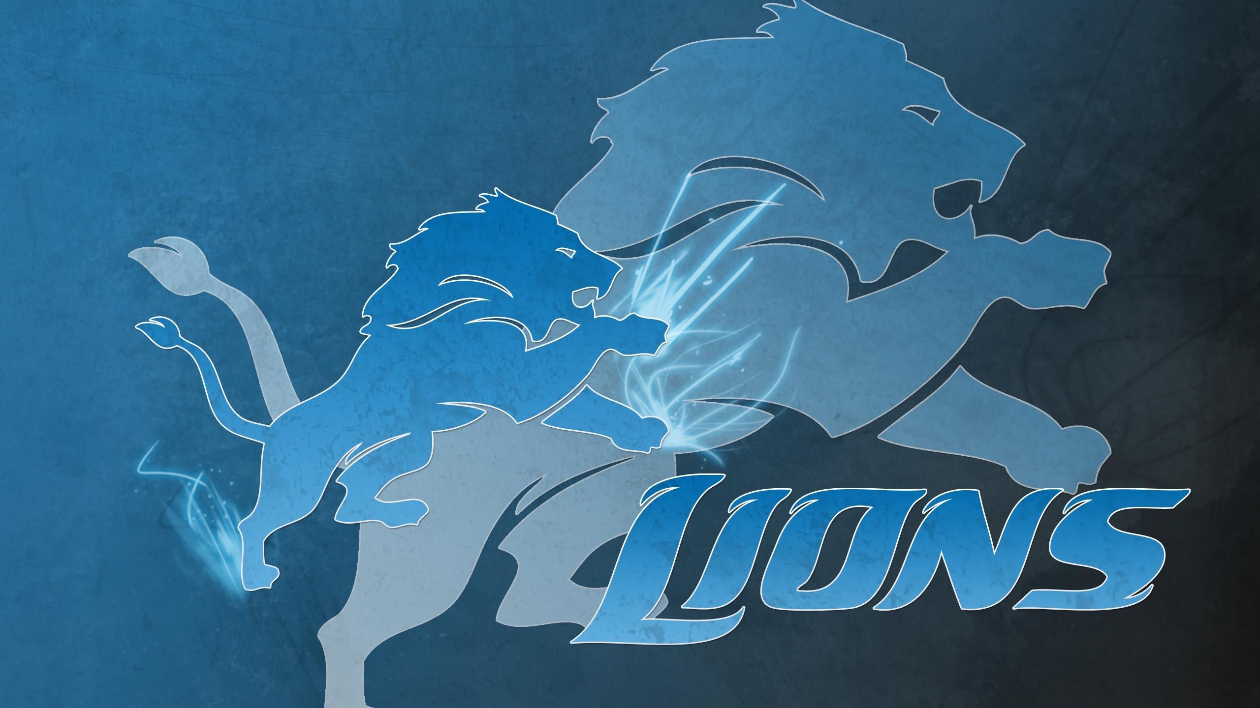 2560x1440 Detroit Lions Logo HD Wallpaper