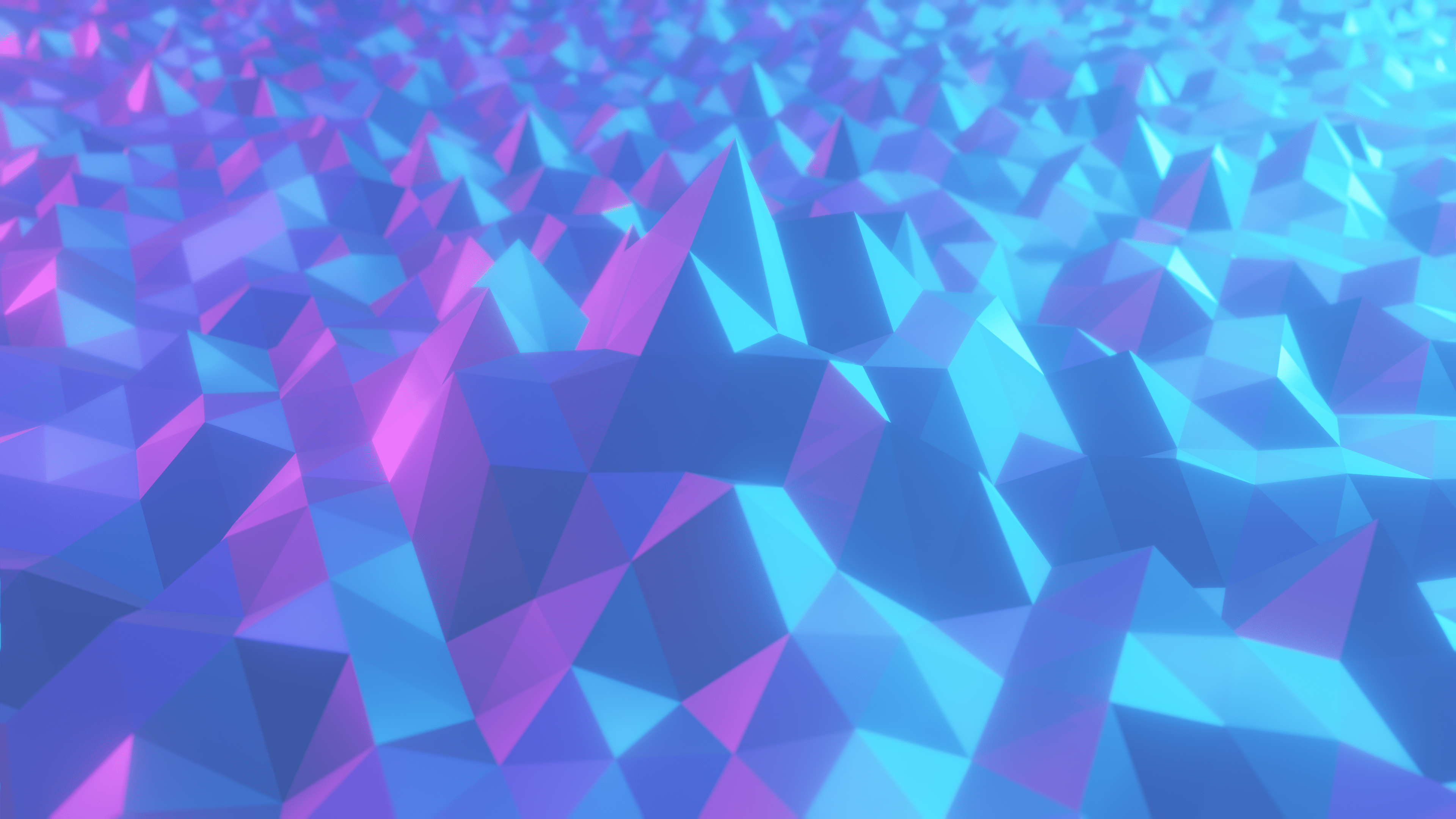 3840x2160 Wallpaper / abstract, low poly, digital art, turquise free download