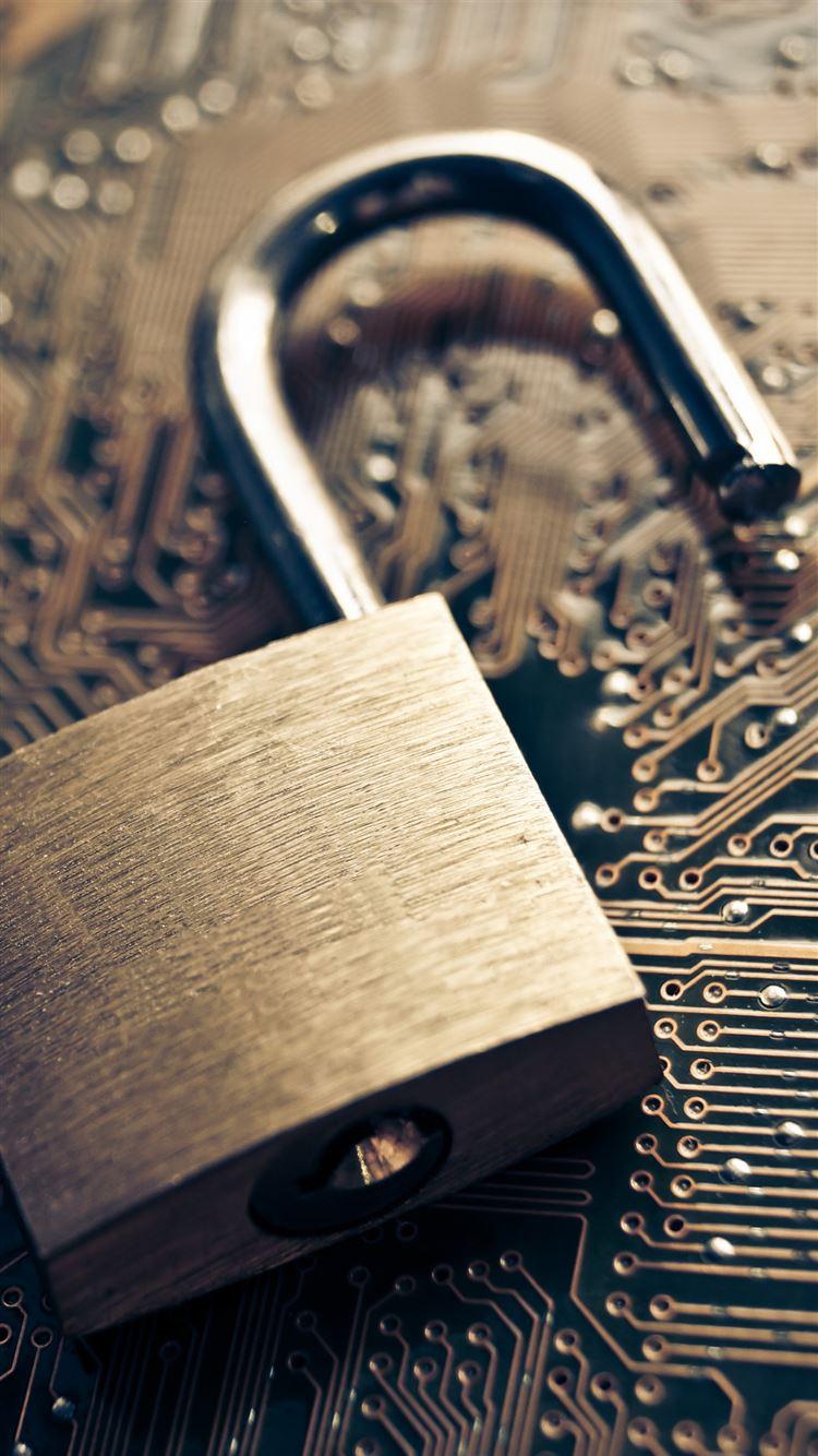 750x1334 Open Lock On Chip Information Security iPhone 8 Wallpaper Free Download