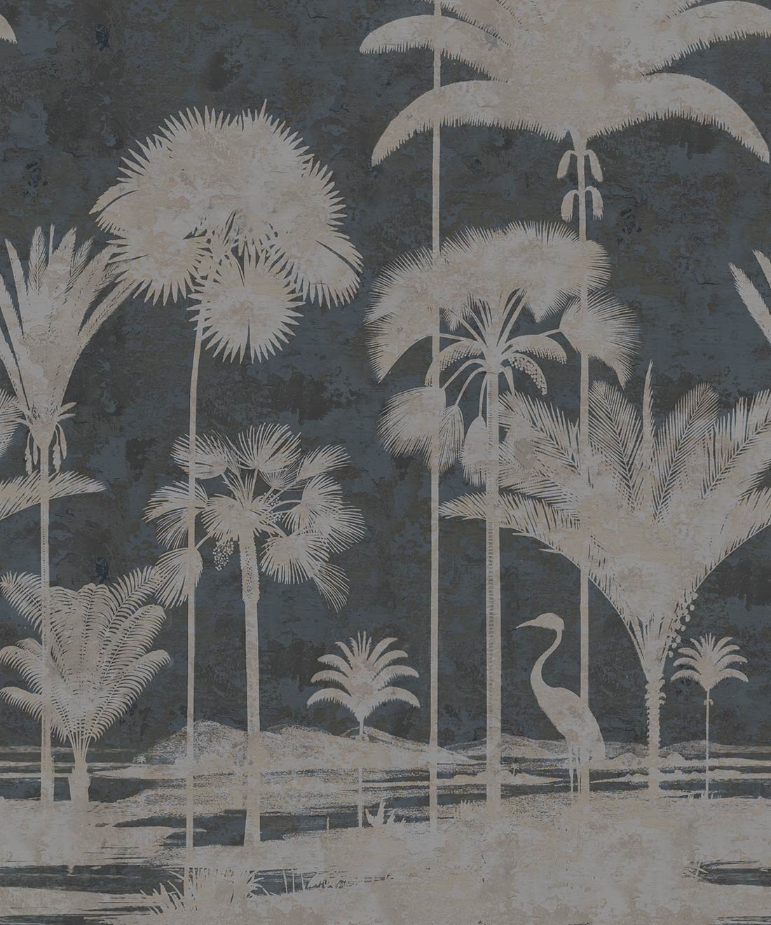 1100x1320 Shadow Palms • Tropical Palm Tree Mural EU