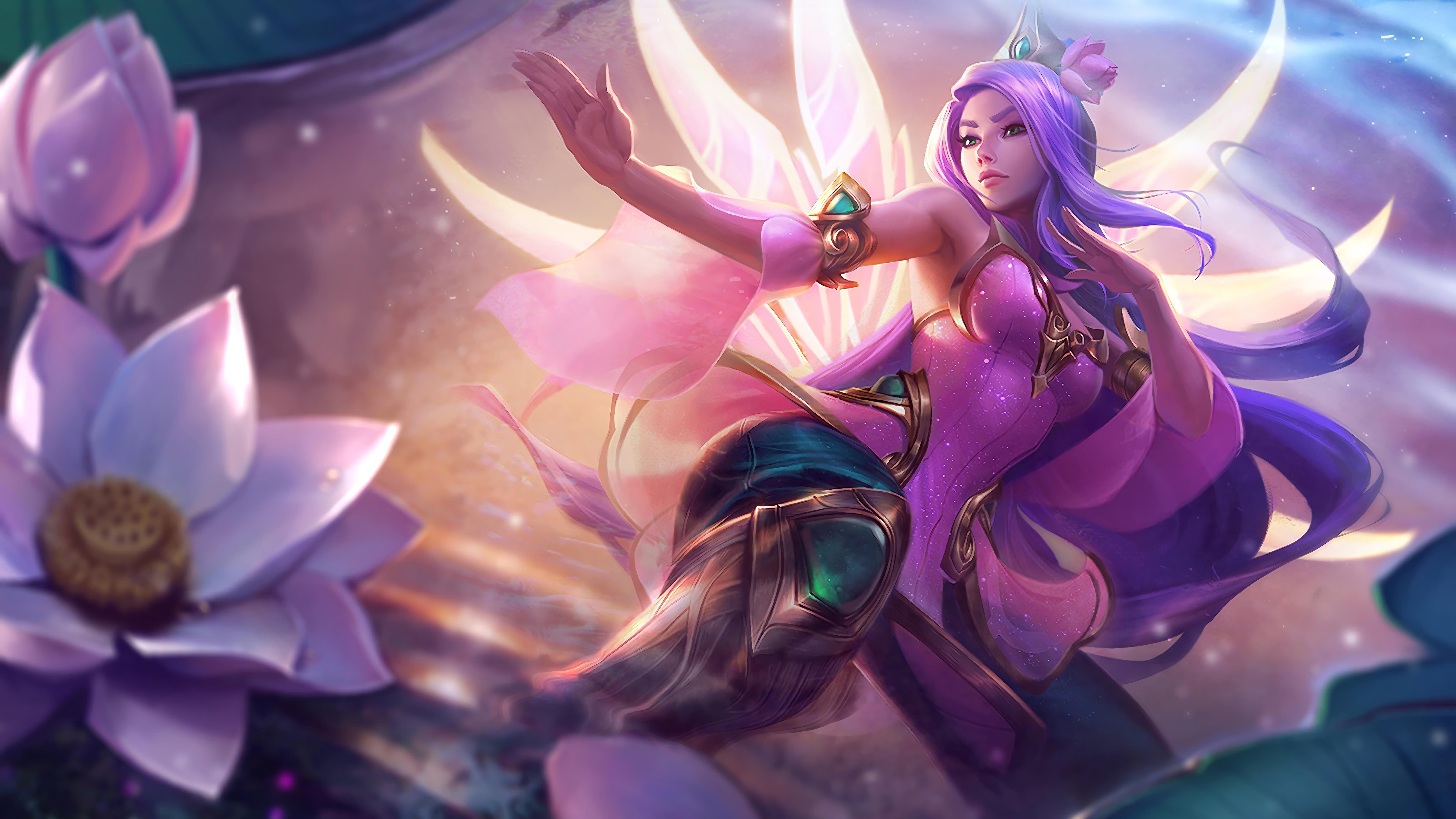 7680x4320 Wallpaper 4k Order of The Lotus Irelia LoL Splash Art Tweak Update League of Legends Wallpaper