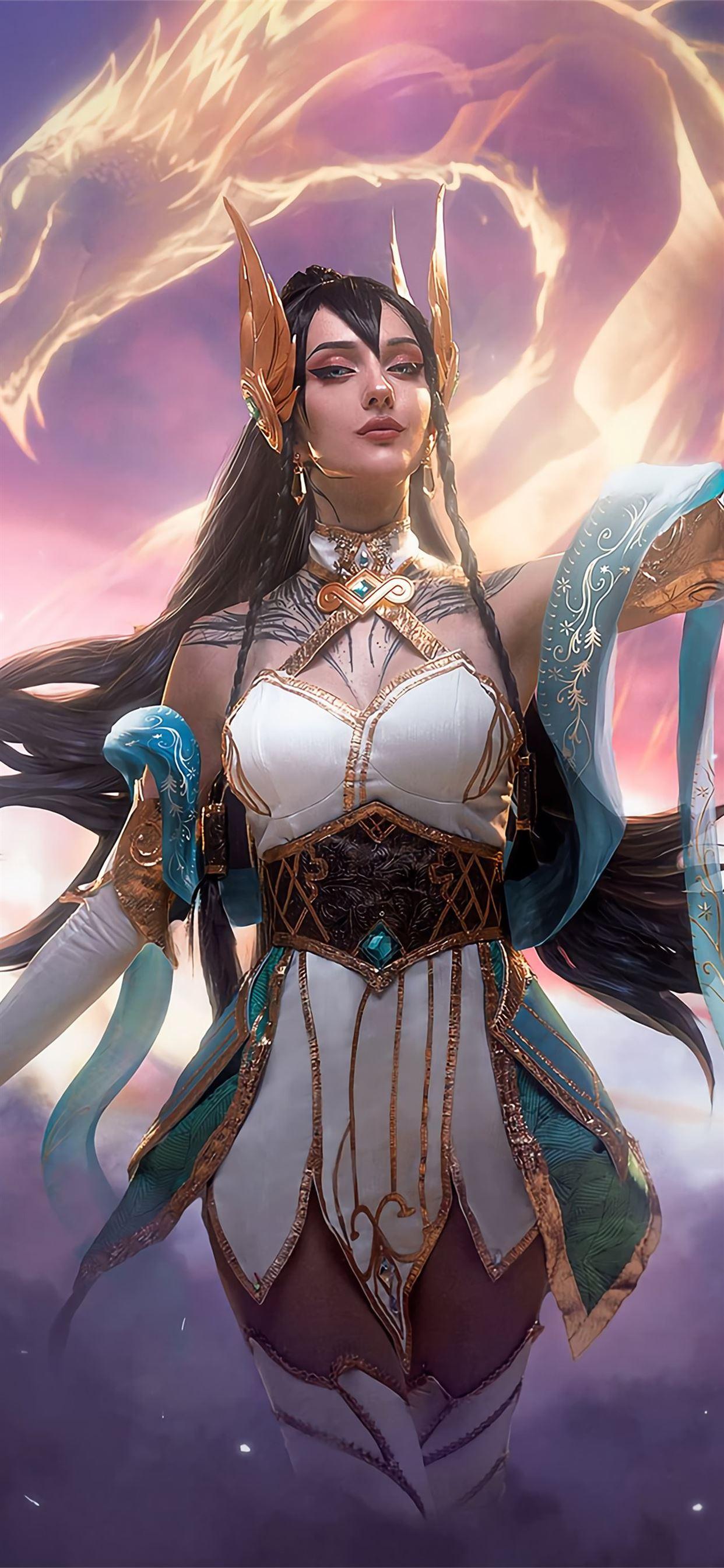 1242x2688 irelia league of legends champion cosplay iPhone 11 Wallpaper Free Download