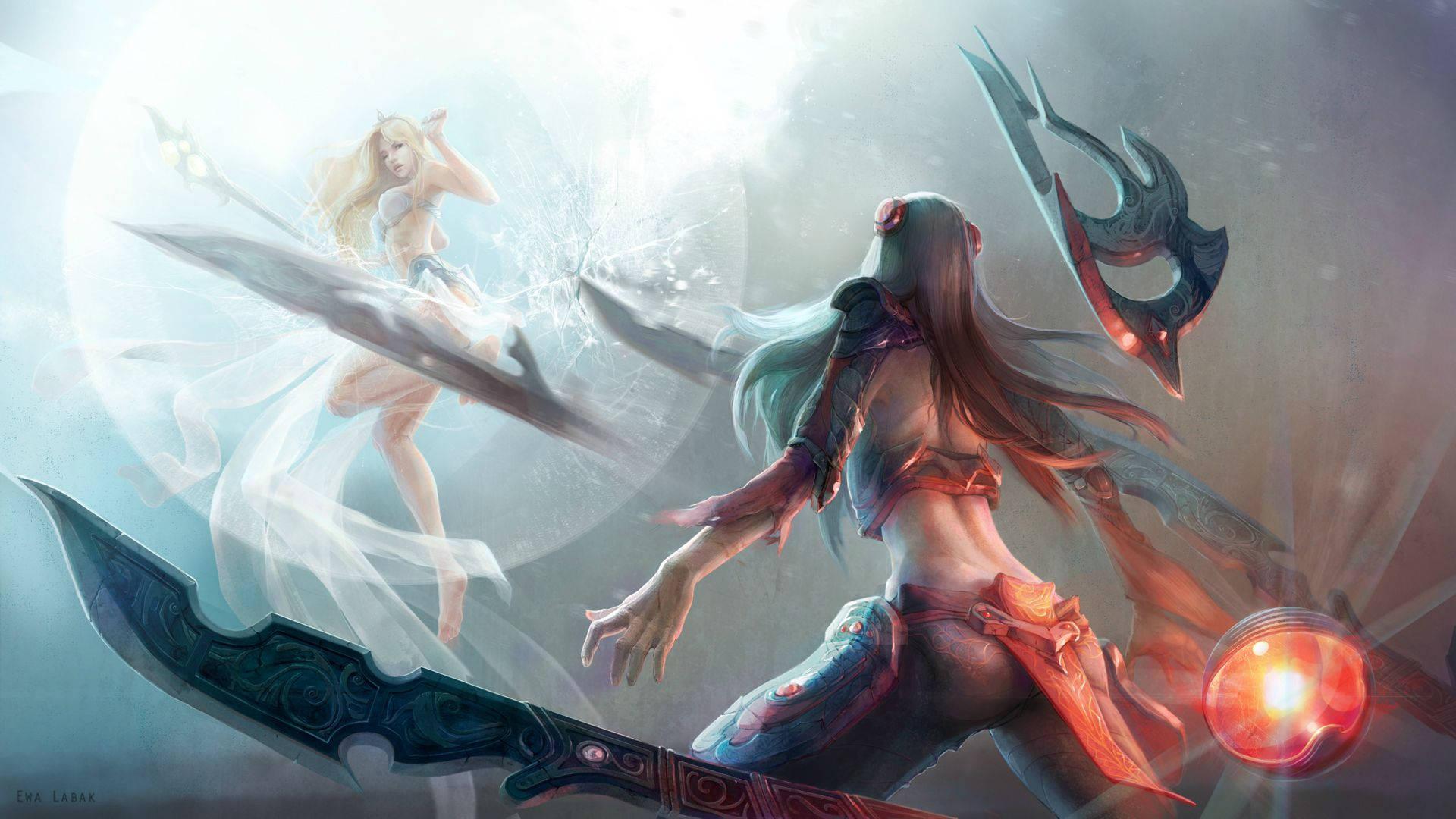 1920x1080 Download 4k League Of Legends Irelia Janna Wallpaper