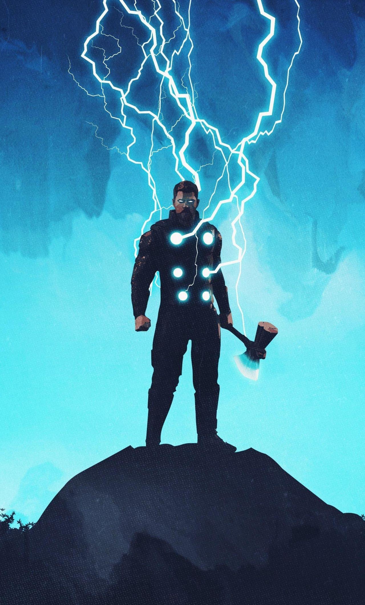 1280x2120 Download 1280x2120 wallpaper thor, artwork, lightning god, iphone 6