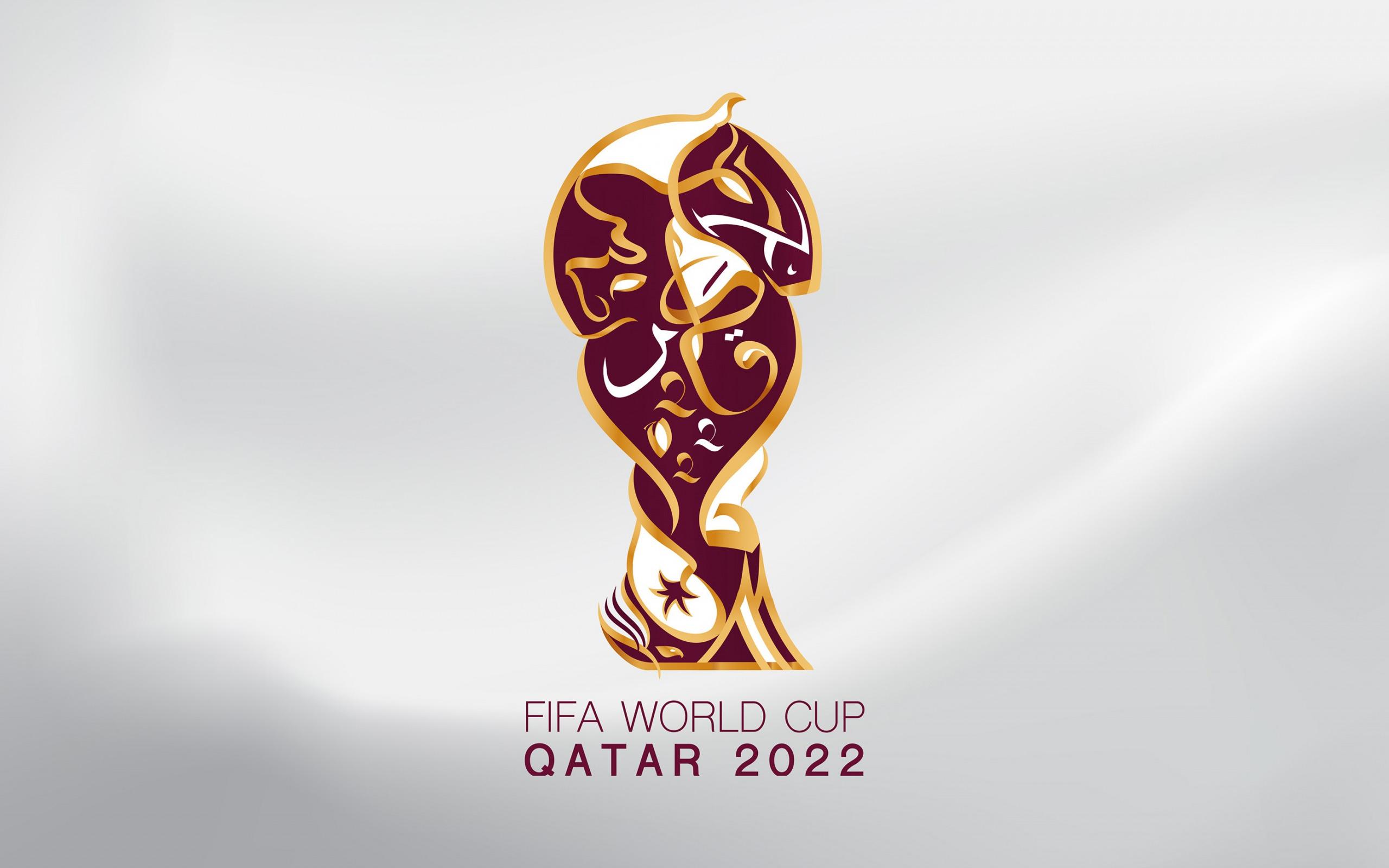 2560x1600 Download wallpaper light background, Qatar, FIFA World Cup, чемпионат мира по футболу, section sports in resolution 2560x1600