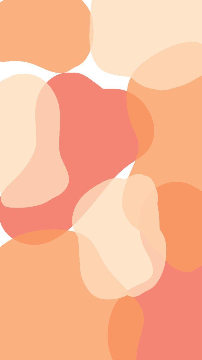 675x1200 Light Pink Orange Wallpaper. Peachy patterned graphic design wallpaper, Peach cow print wallpaper, Peach spots background patterns