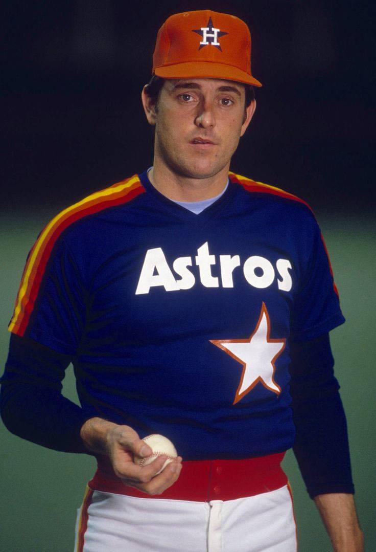 736x1079 Download Nolan Ryan Dark Blue Astros Jersey Wallpaper