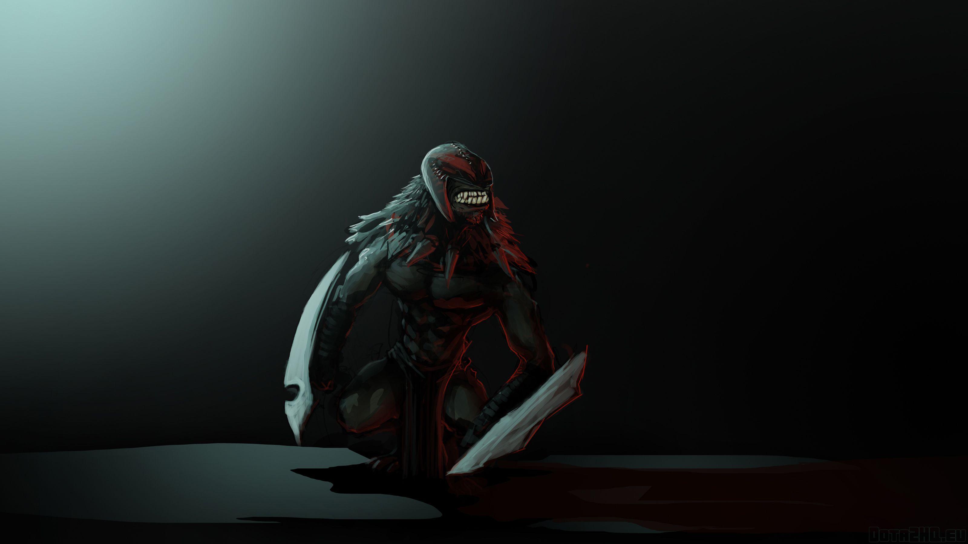 3200x1800 Download wallpaper 3200x1800 bloodseeker, dota art HD background