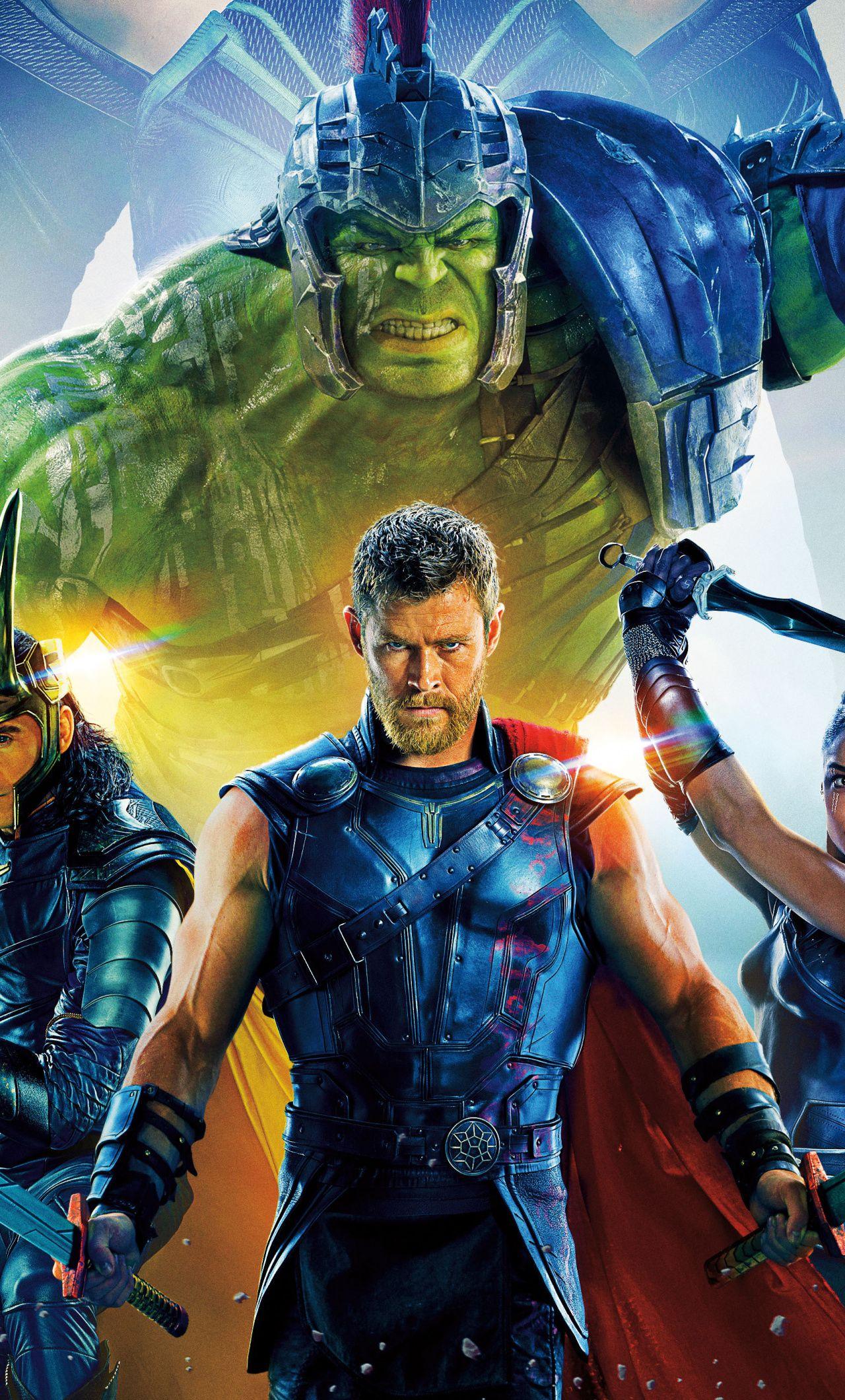 1280x2120 Download 1280x2120 wallpaper thor: ragnarok, movie, poster, cast
