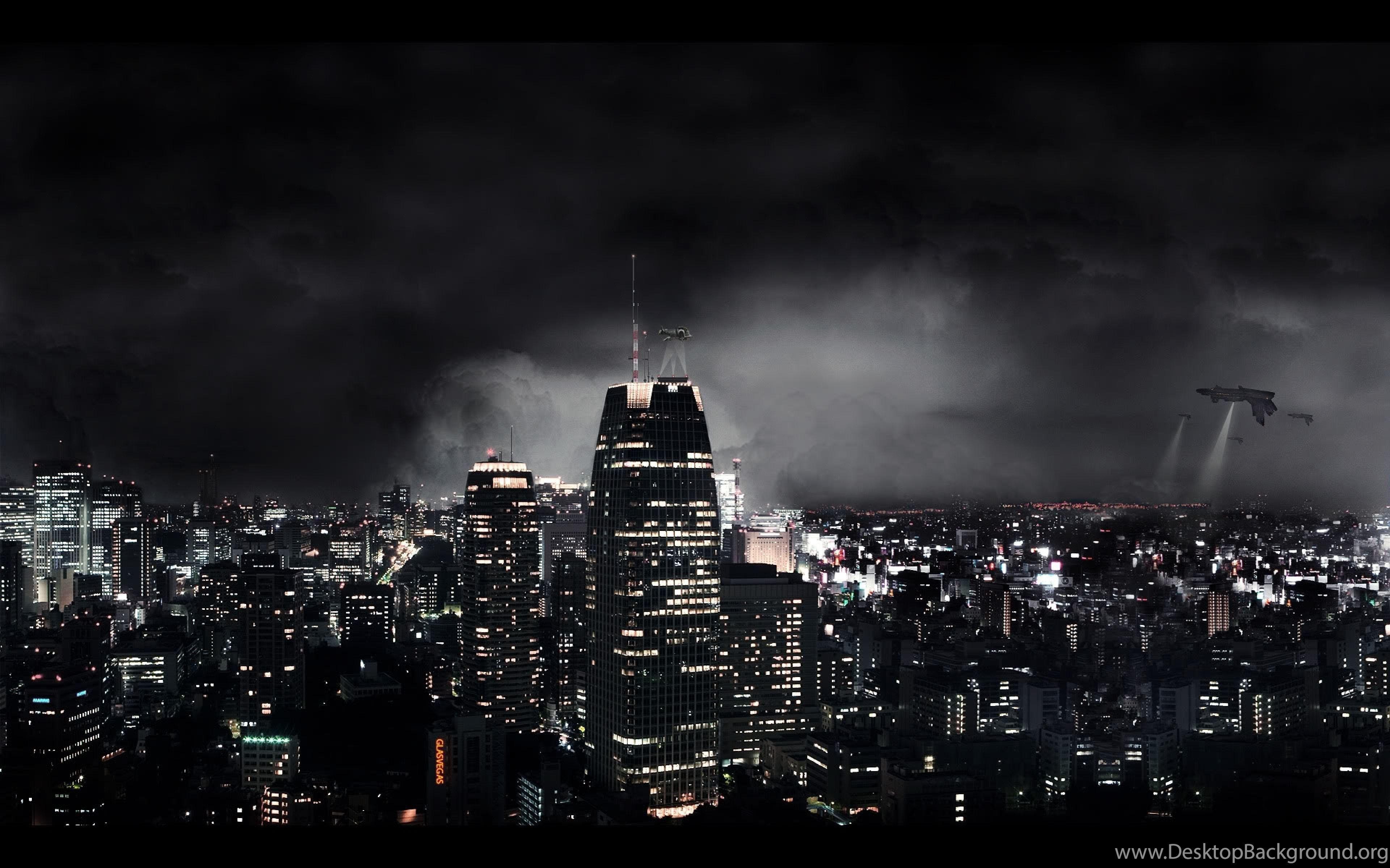 3840x2400 Ultra HD 4K Dark City Wallpaper HD, Desktop Background 3840x2400