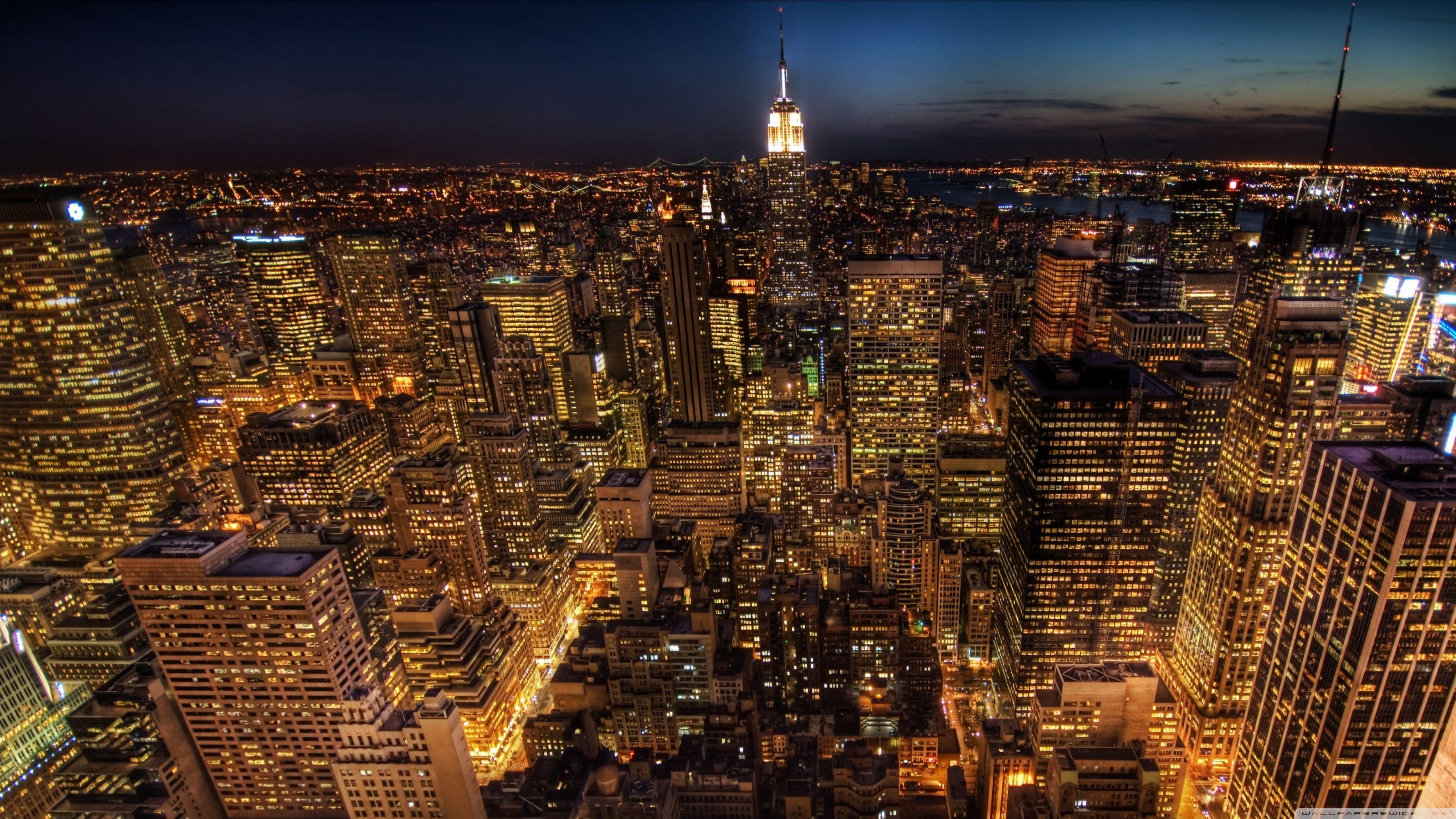 3554x1999 Manhattan Wallpaper
