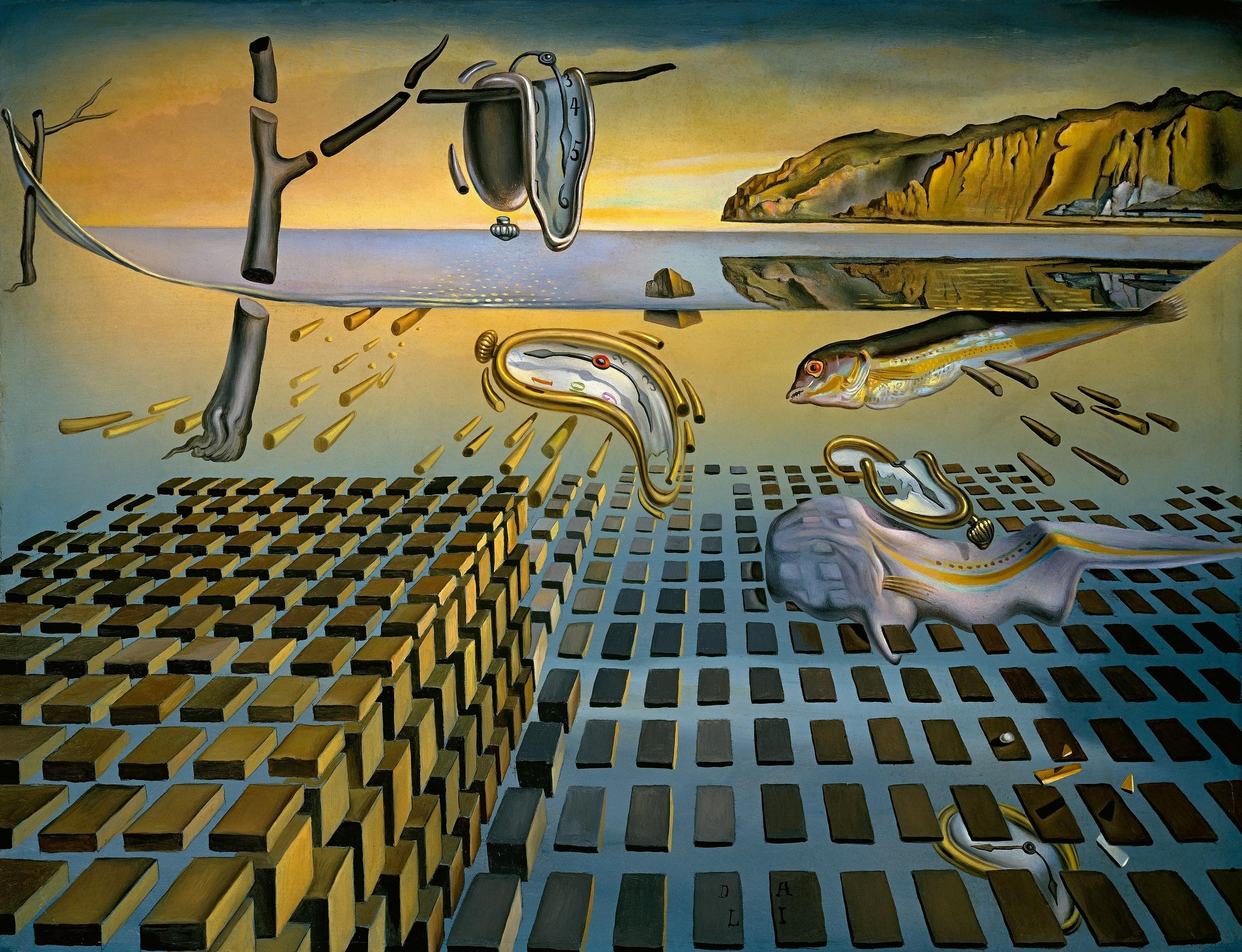 2684x2057 The Disintegration of the Persistence of Memory, Pictorial art, Salvador Dali Pictorial art Gallery HD Wallpaper