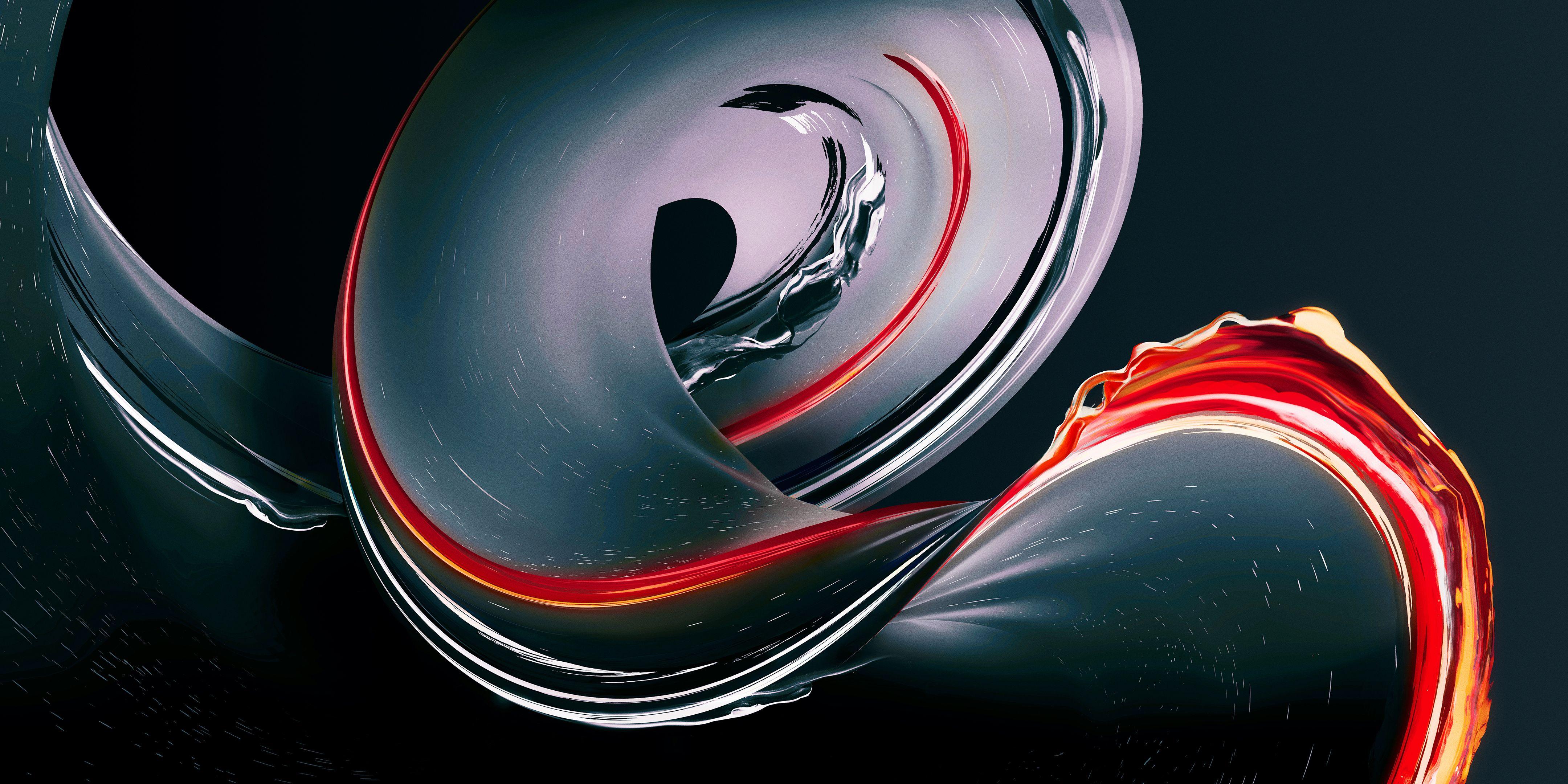 4320x2160 Wallpaper OnePlus 5T, Lava Red Edition, Dark, Stock, HD, 4K