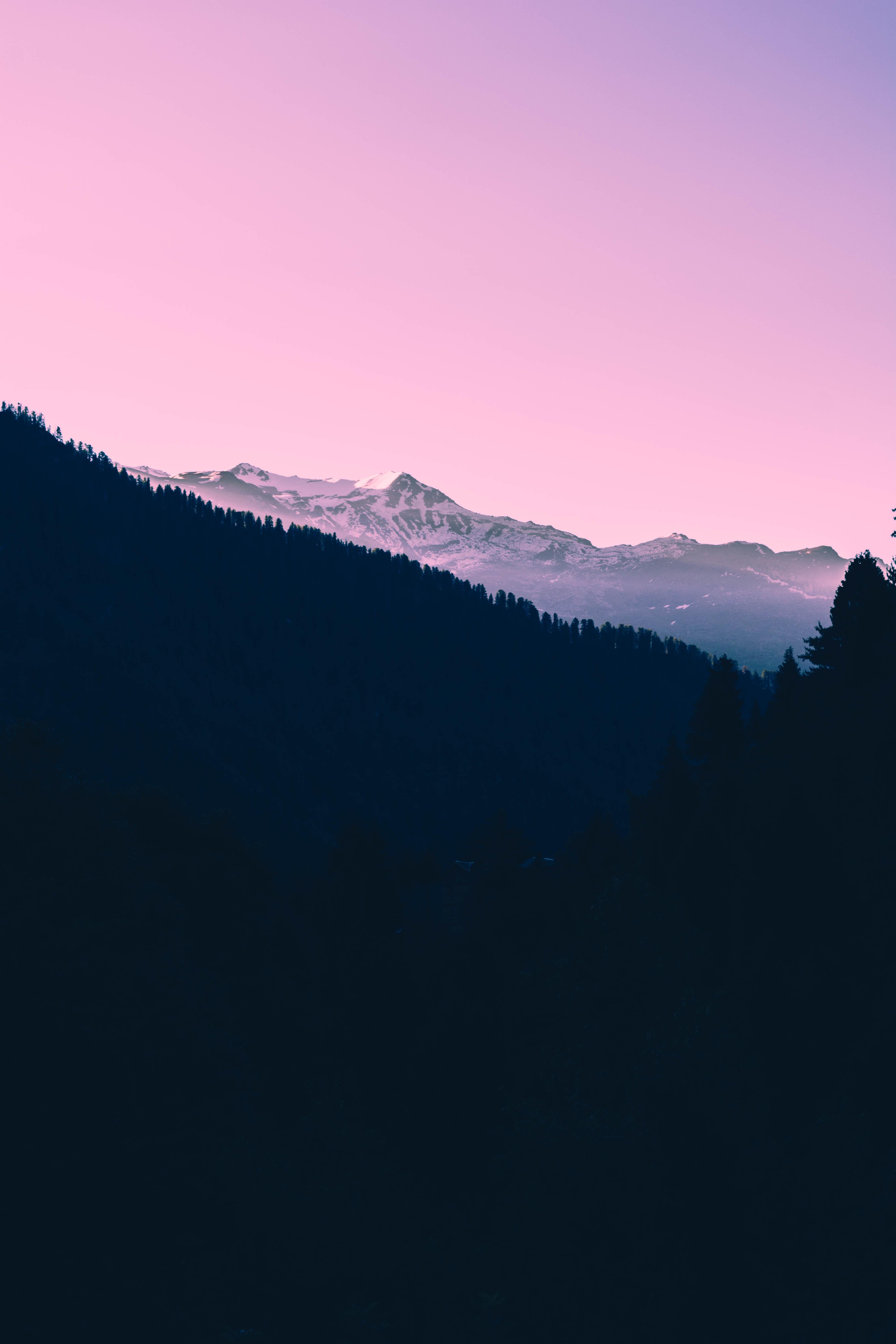 4000x6000 Twilight, Silhouette, Mountains, 4K, Forest Gallery HD Wallpaper