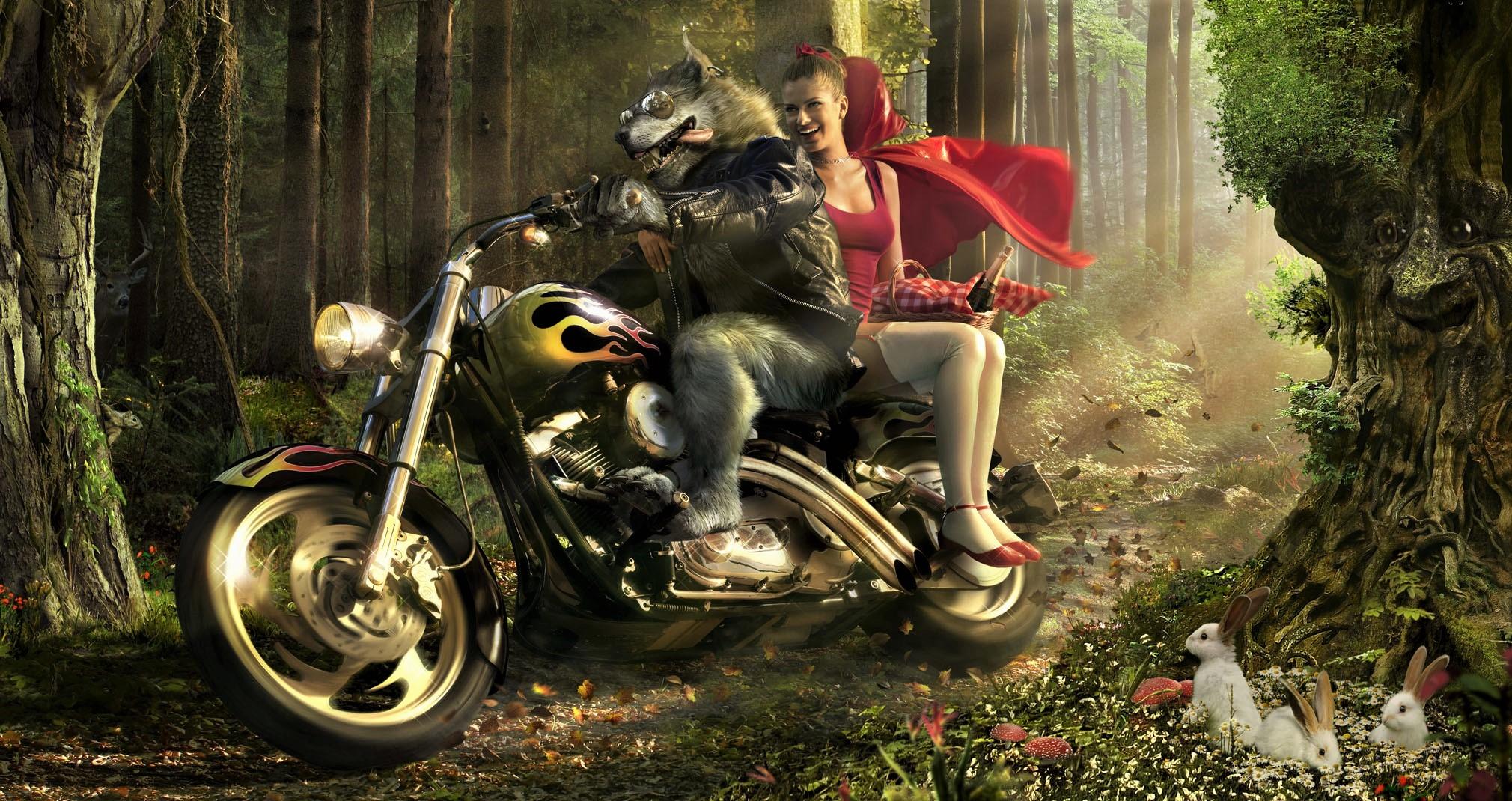 2020x1070 The Big Bad Wolf and Red Riding Hood