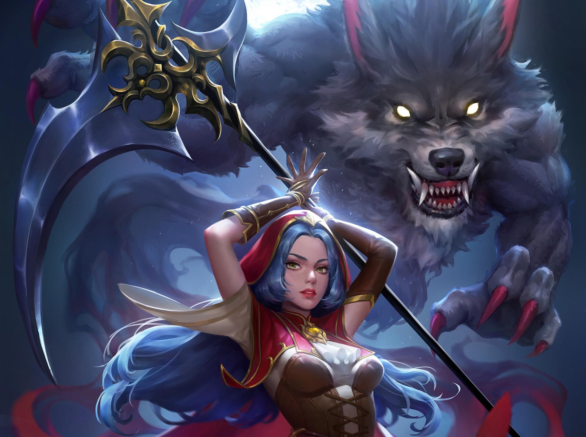 2000x1490 Little Red Riding Hood and Big Bad Wolf