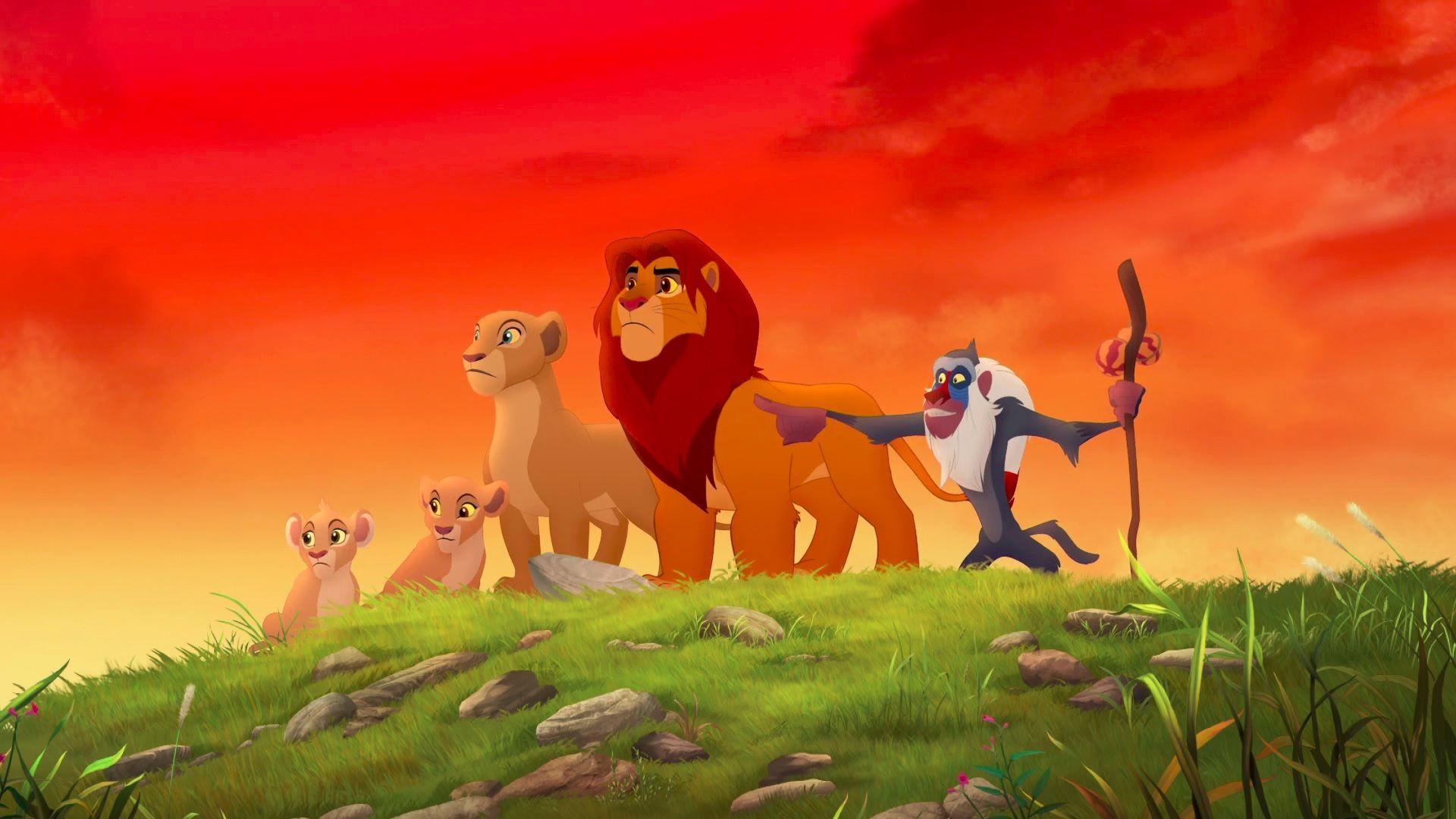 1920x1080 Lion King Simba and Nala Wallpaper