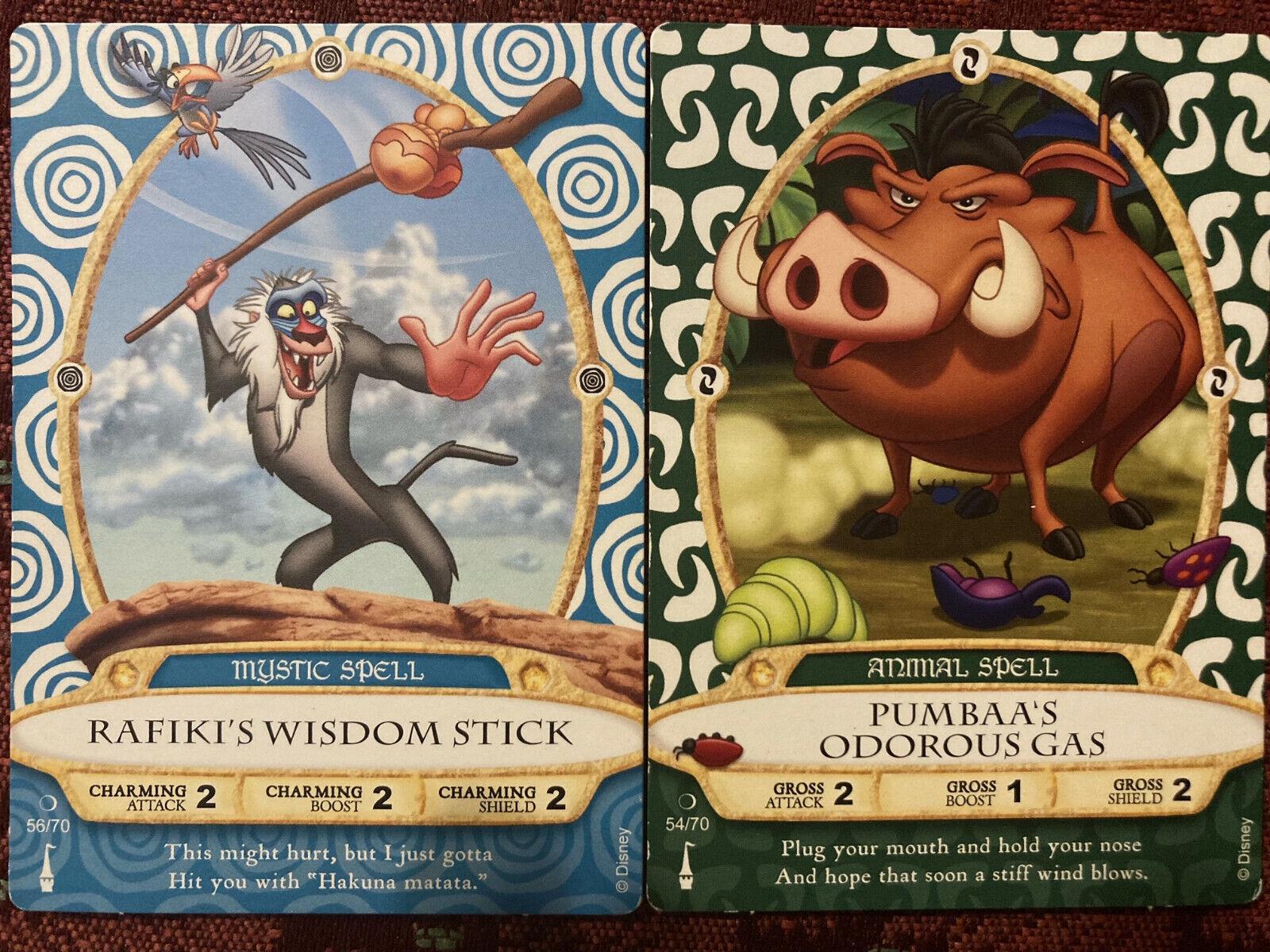 1600x1200 Sorcerers of the Magic Kingdom The Lion King Rafiki Pumbaa Card Lot