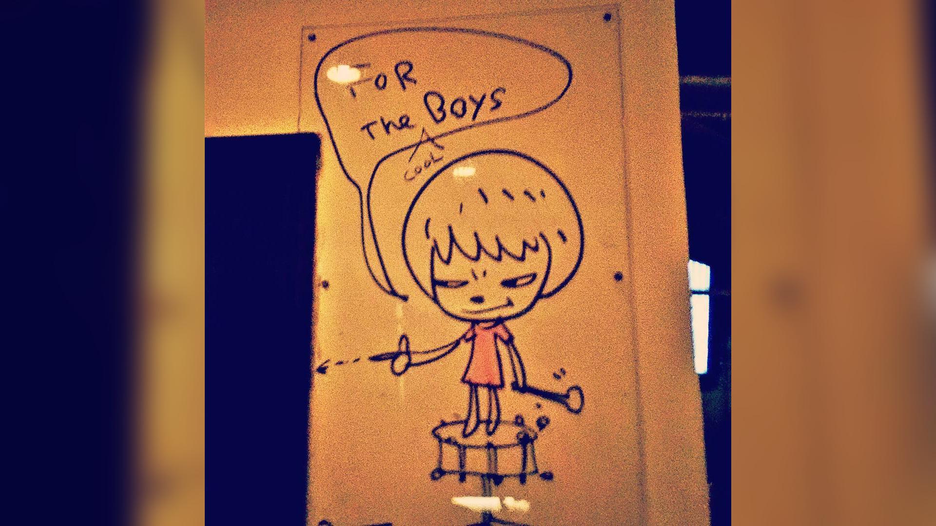 1920x1080 Yoshitomo Nara bar doodle skyrockets in value