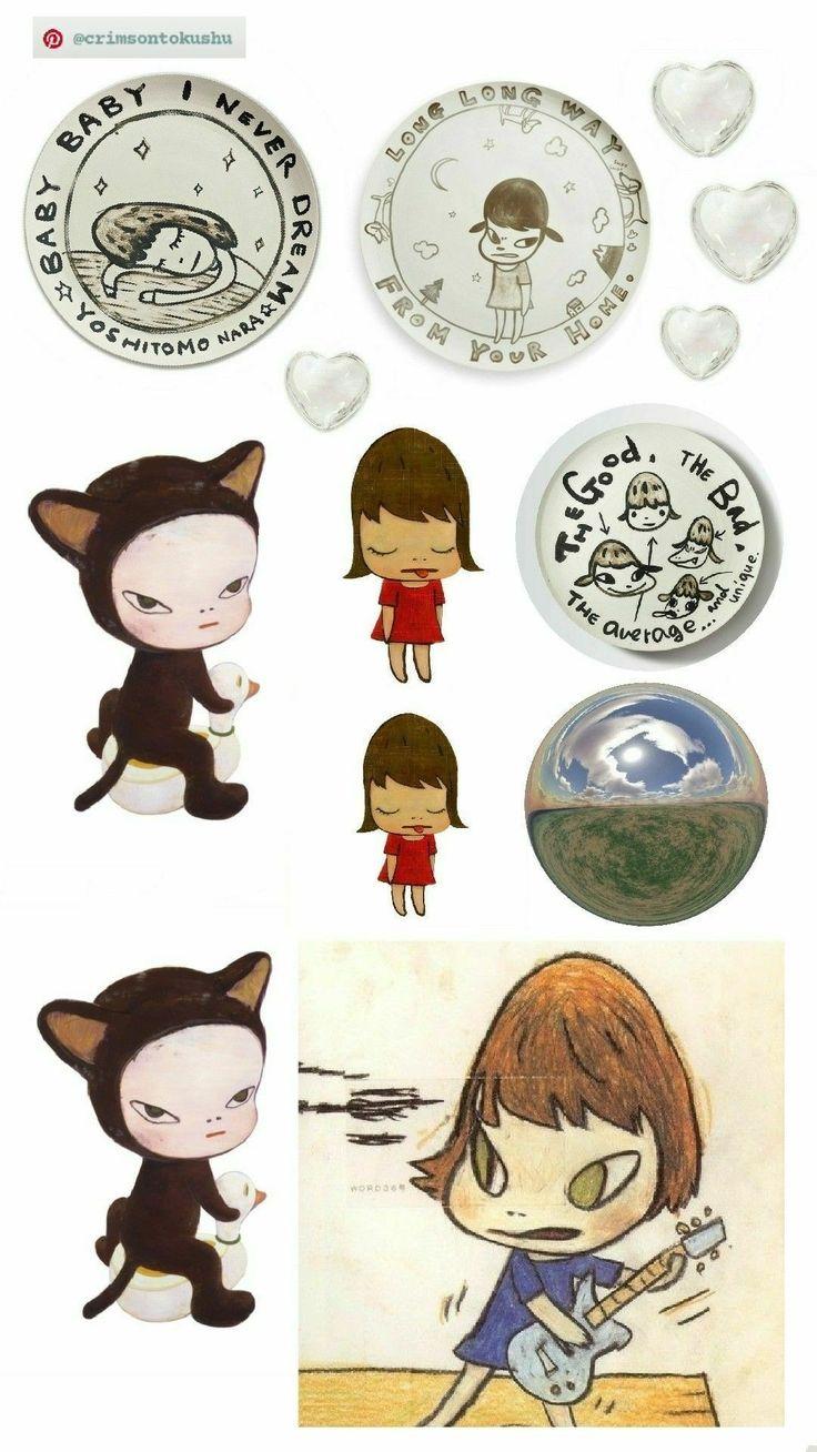 736x1308 Yoshitomo Nara themed sticker sheet. iPhone case stickers, Collage phone case, Phone case stickers