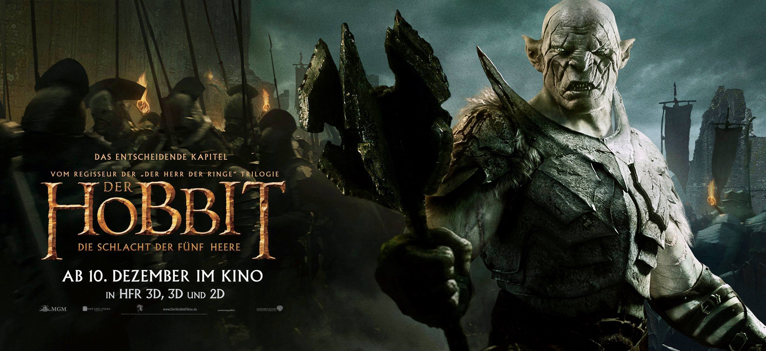 2524x1158 The Hobbit: The Battle Of The Five Armies Banner Hobbit Photo