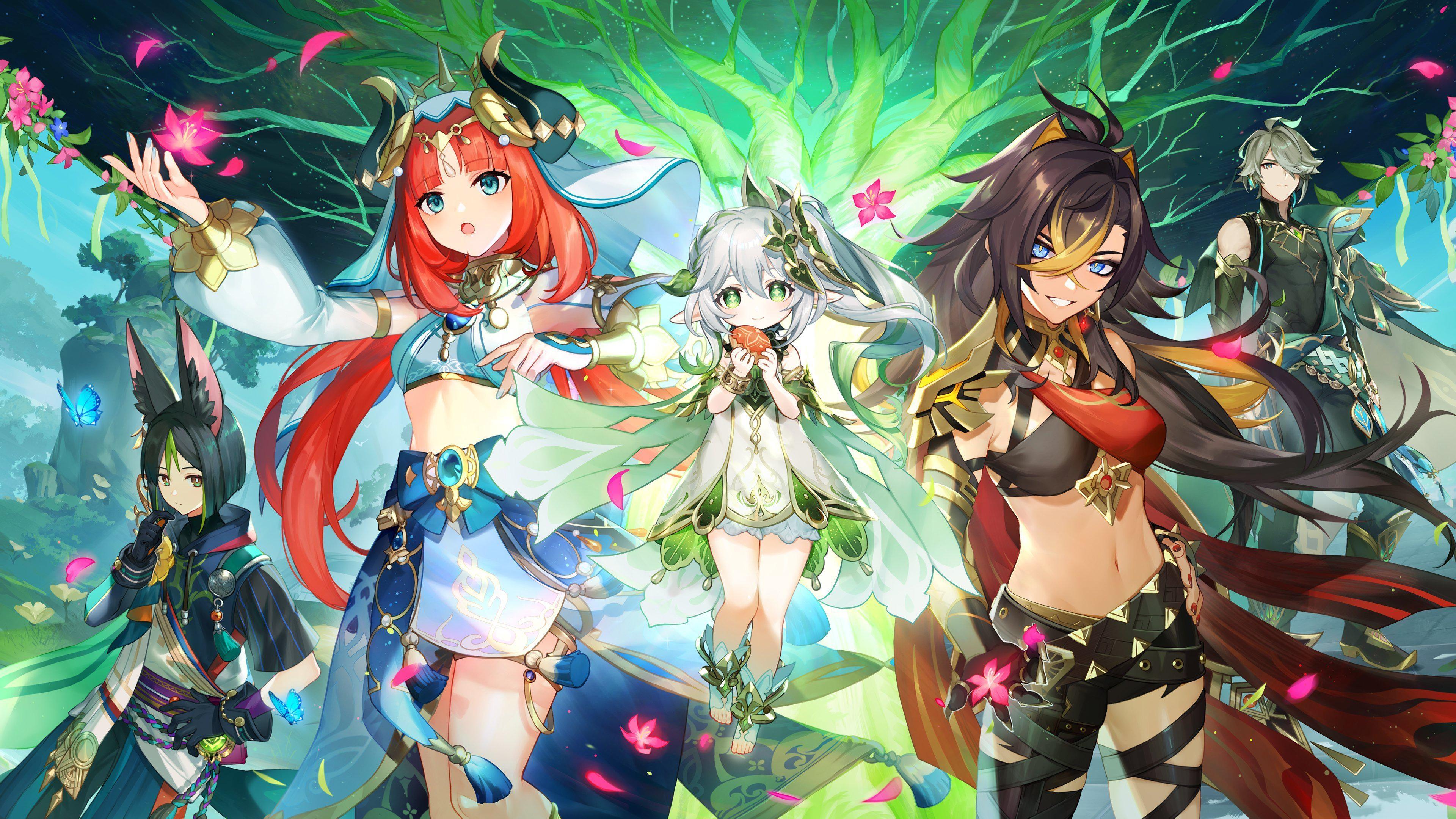 3840x2160 Official Genshin Sumeru Programme Wallpaper With Our Sweet Radish In The Middle! : R Nahida_Mains