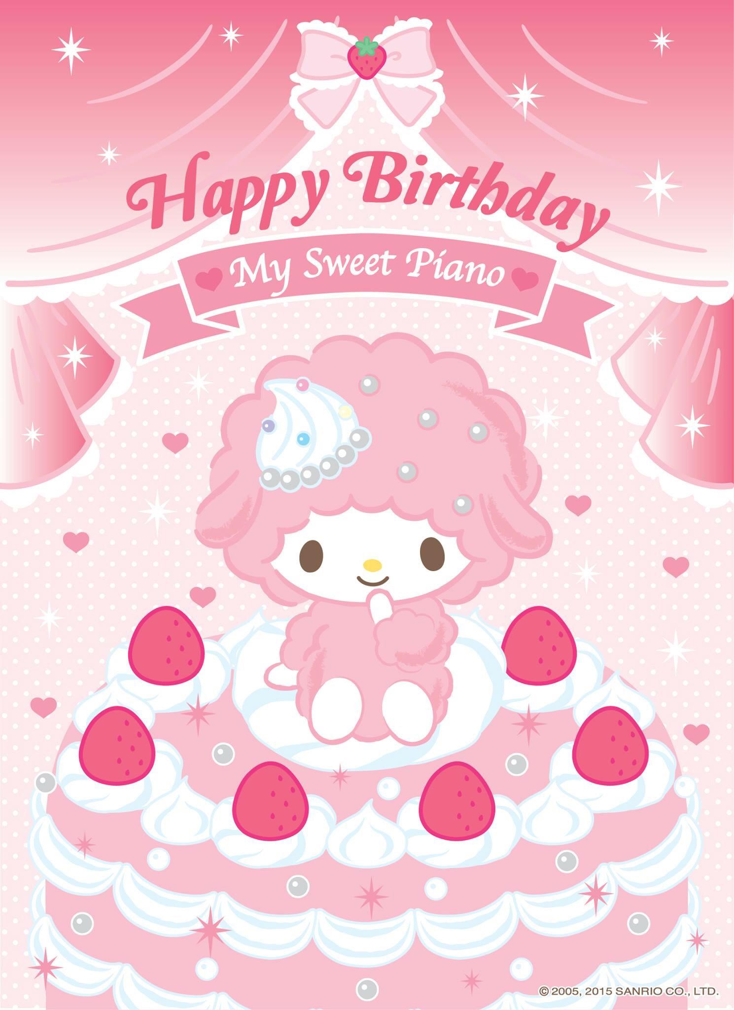 1489x2048 Happy Birthday, My Sweet Piano. (ï¿£3ï¿£).. My MelodySanrioiPhone WallpaperHappy