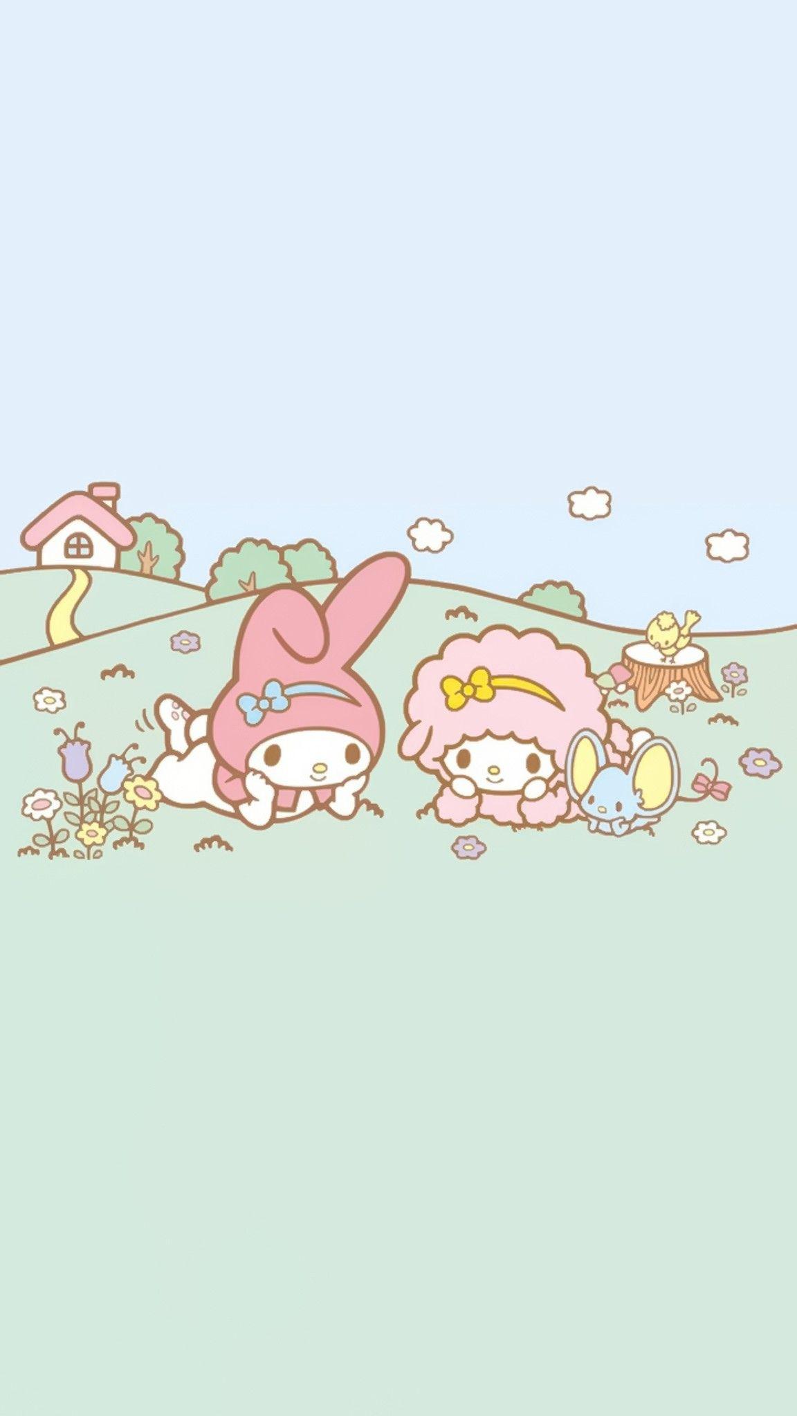 1152x2048 My Sweet Piano ♥️ My Melody. My melody wallpaper, iPhone wallpaper girly, Walpaper hello kitty