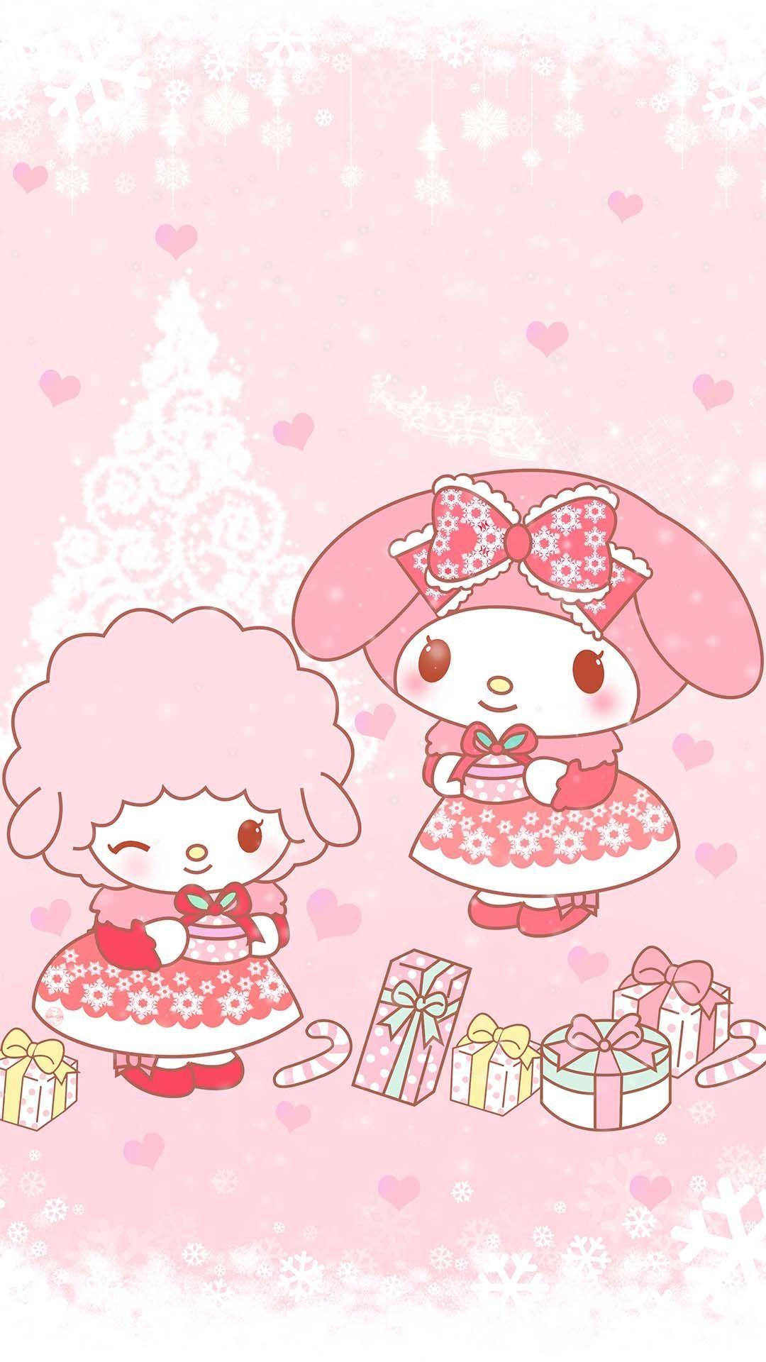 1080x1920 Christmas My Melody Wallpaper