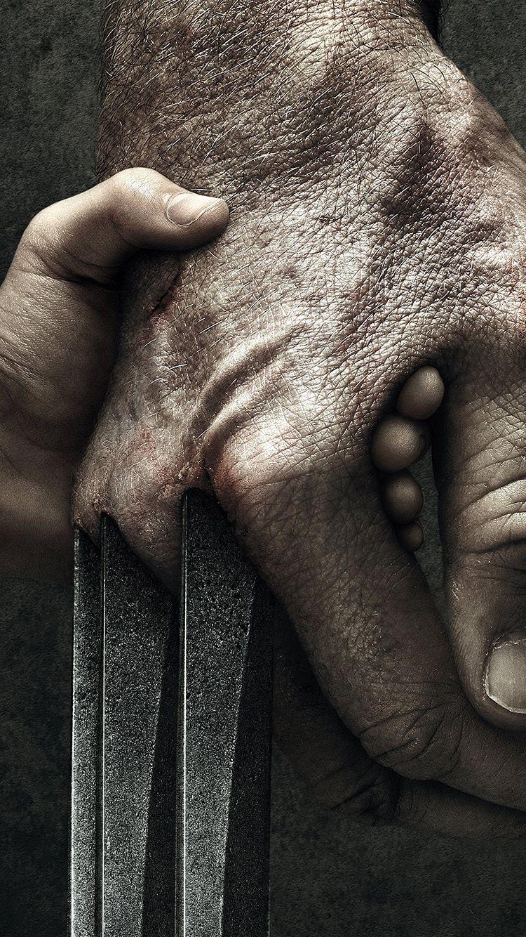 750x1334 iPhone7 wallpaper. wolverine logan hand