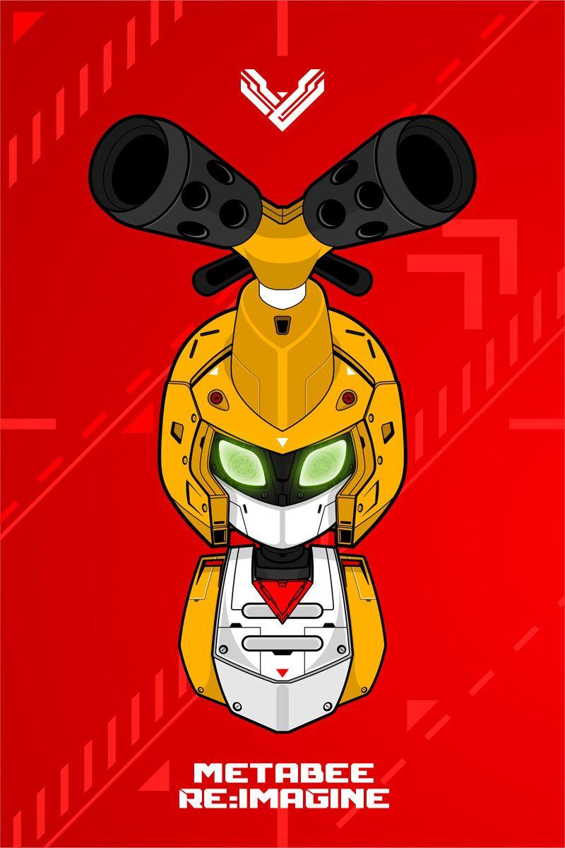 800x1200 Metabee Re:Imagine, Isha Sumantapura. Robot art, Mecha anime, Anime tattoos