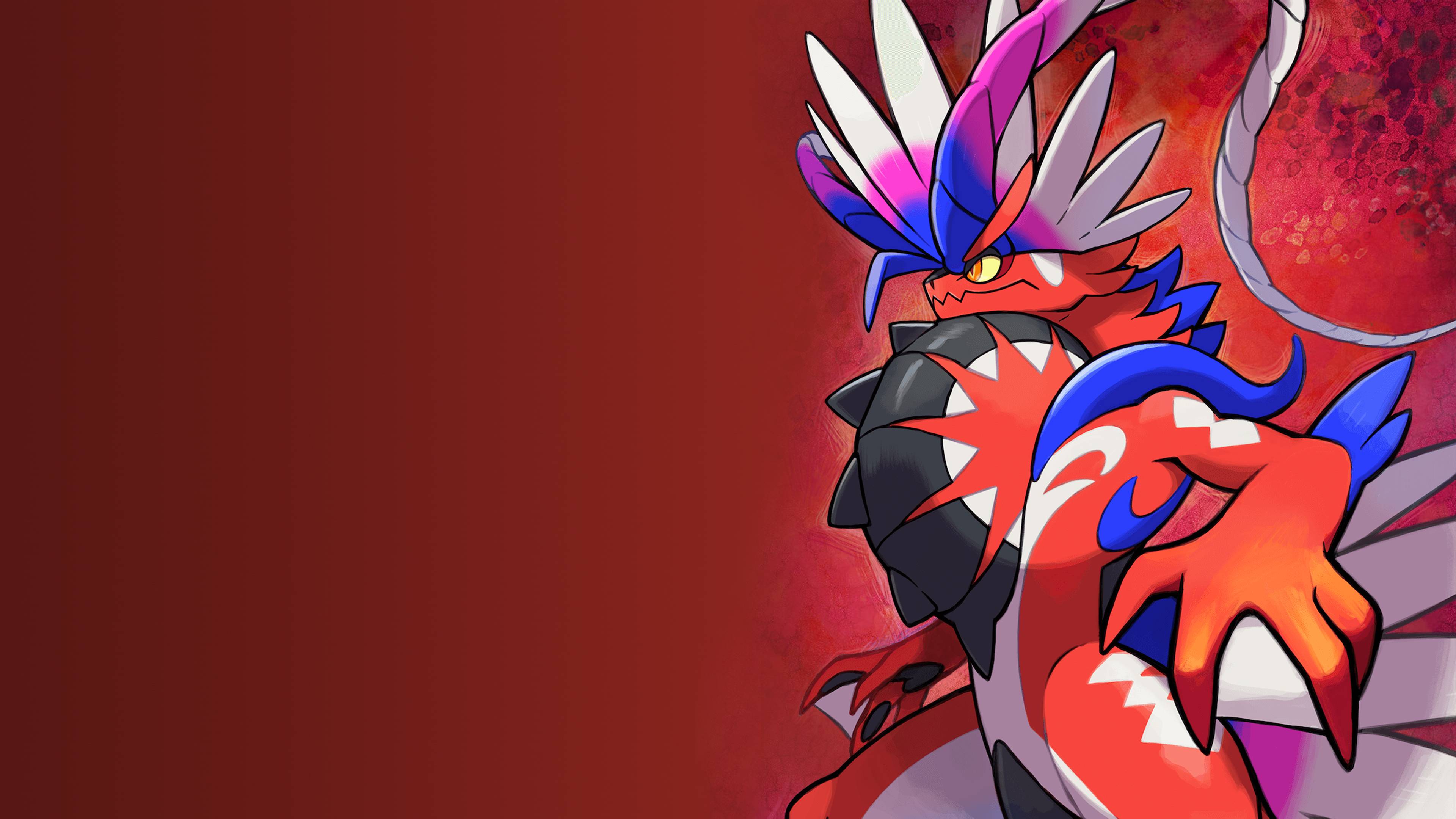 3840x2160 Pokémon Scarlet & Violet Koraidon Wallpaper with Monocle
