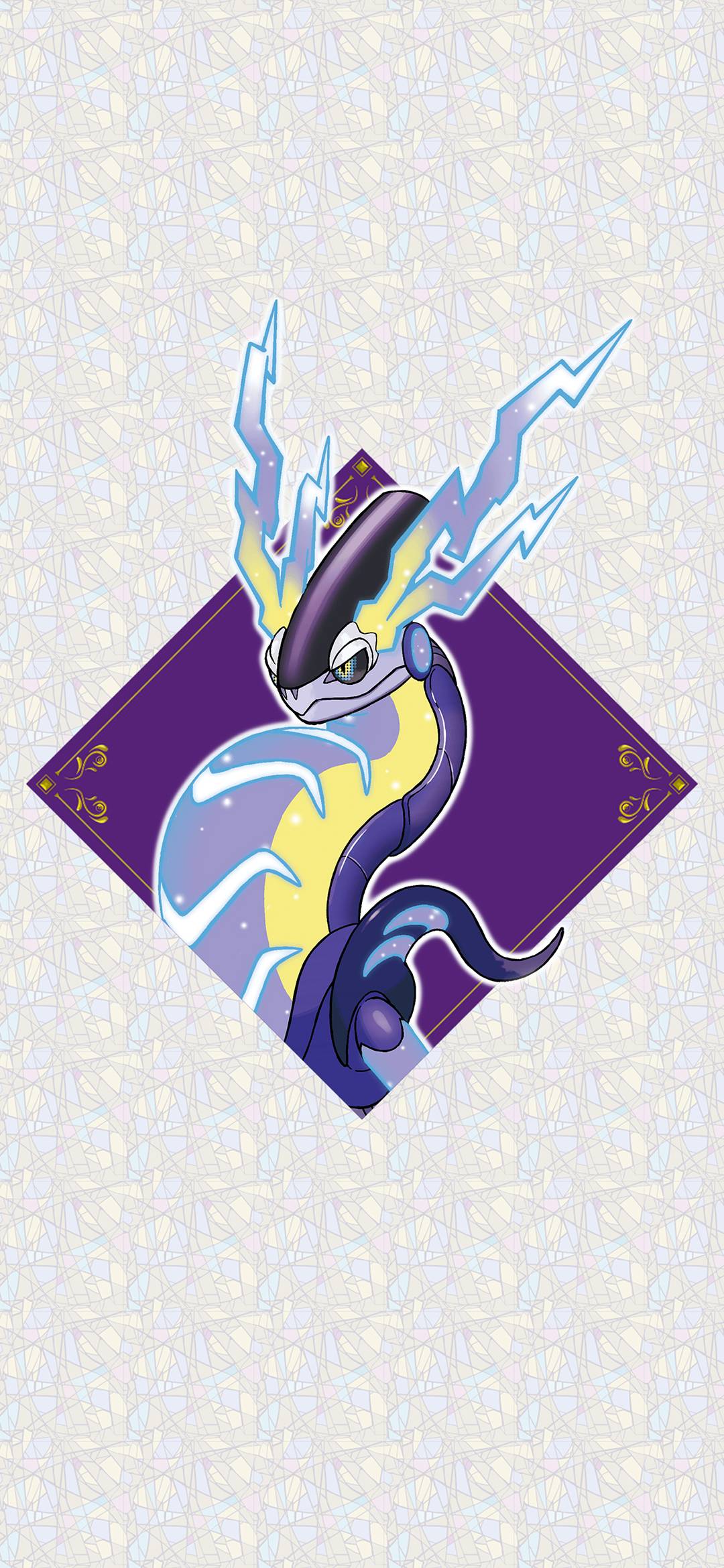 1080x2340 Pokémon Scarlet & Violet Miraidon Wallpaper with Monocle