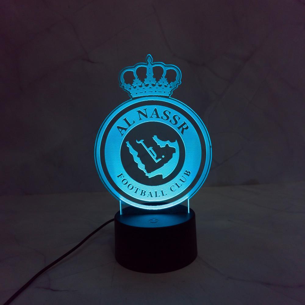 1000x1000 Al Nassr Club Nassr New Logo 3D Lamp