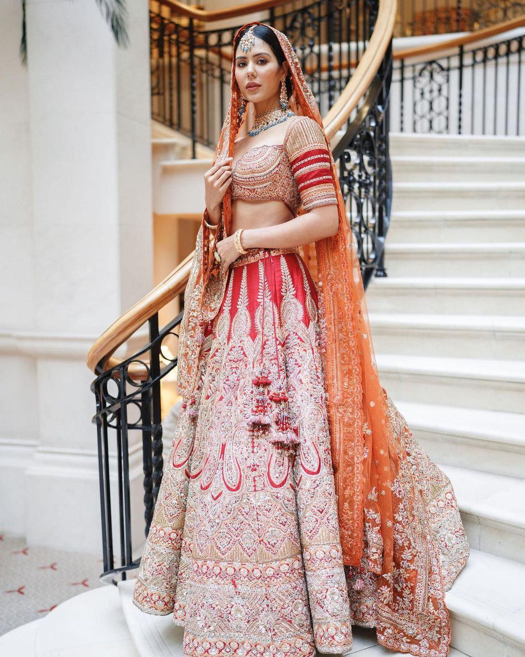 1080x1350 Sonam Bajwa Gives Bridal Goals In Gorgeous Designer Lehengas, Check Out The Diva's Fabulous Photo