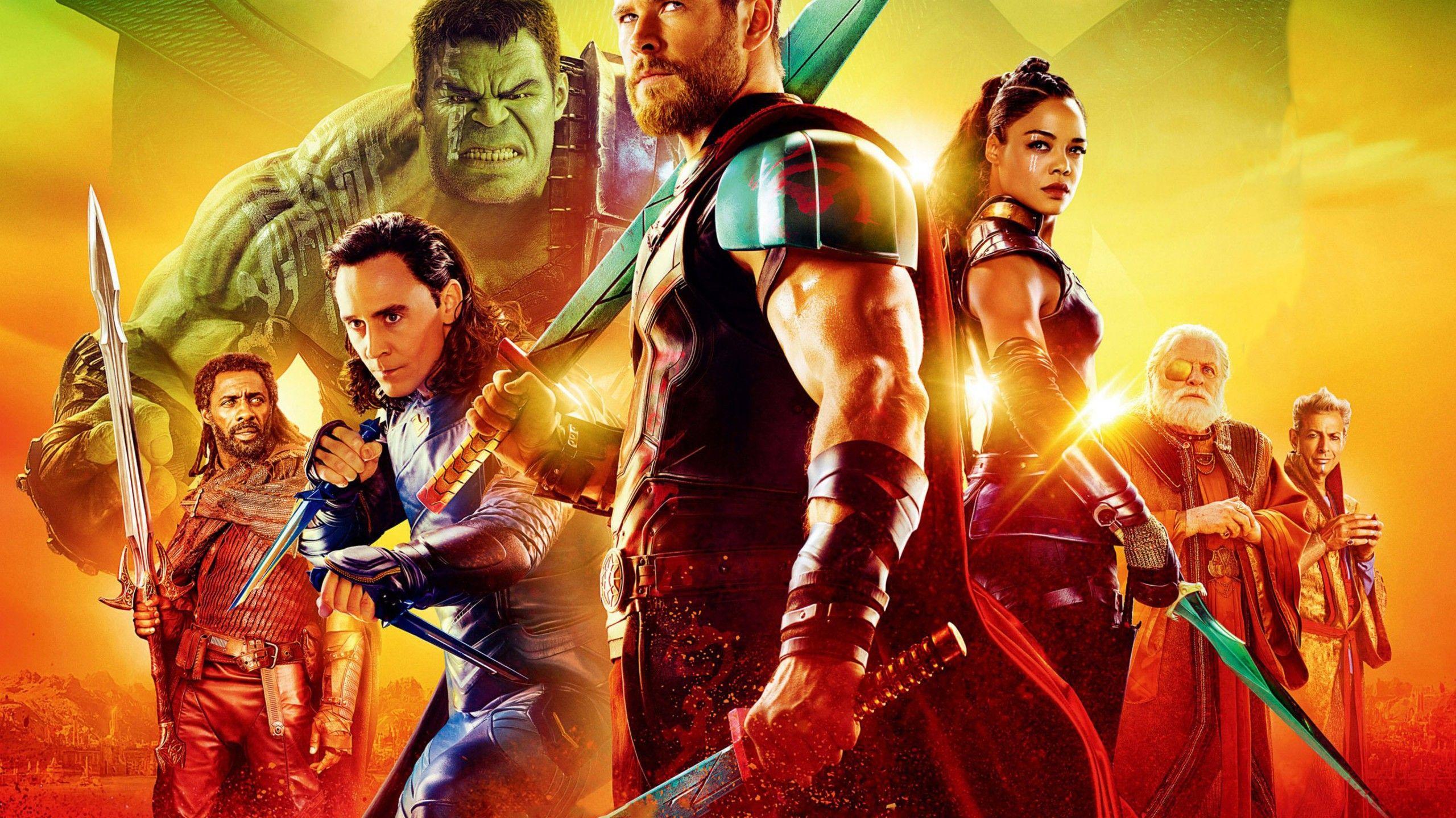 2560x1440 Wallpaper Thor: Ragnarok, Chris Hemsworth, poster, 4k, Movies