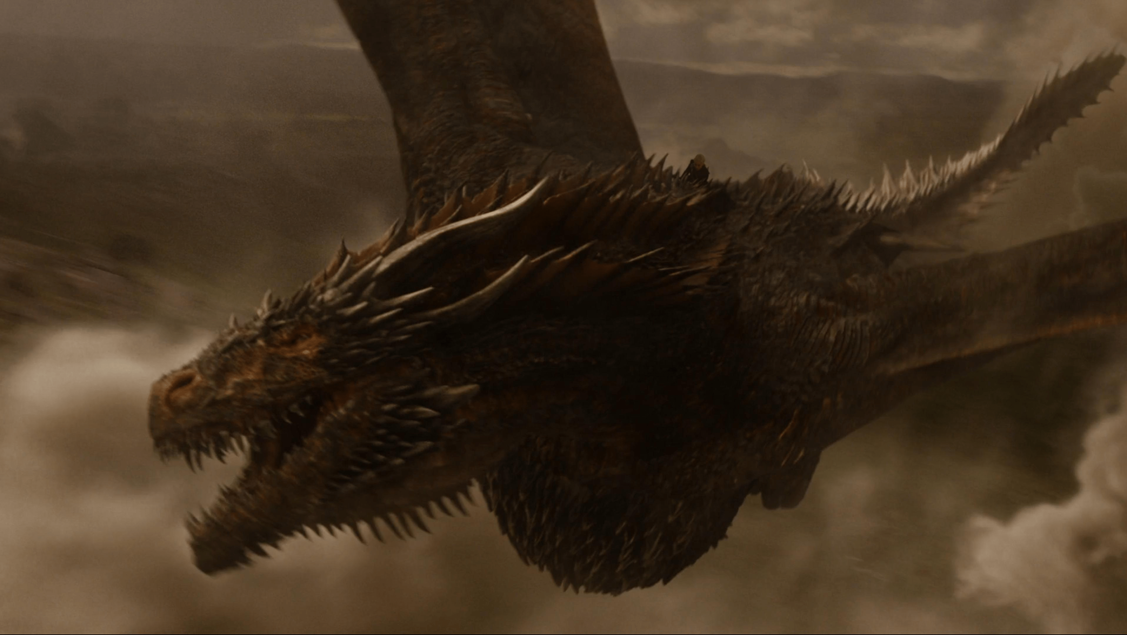 3832x2160 MAIN SPOILERS How Daenerys would look like riding Balerion the Black Dread