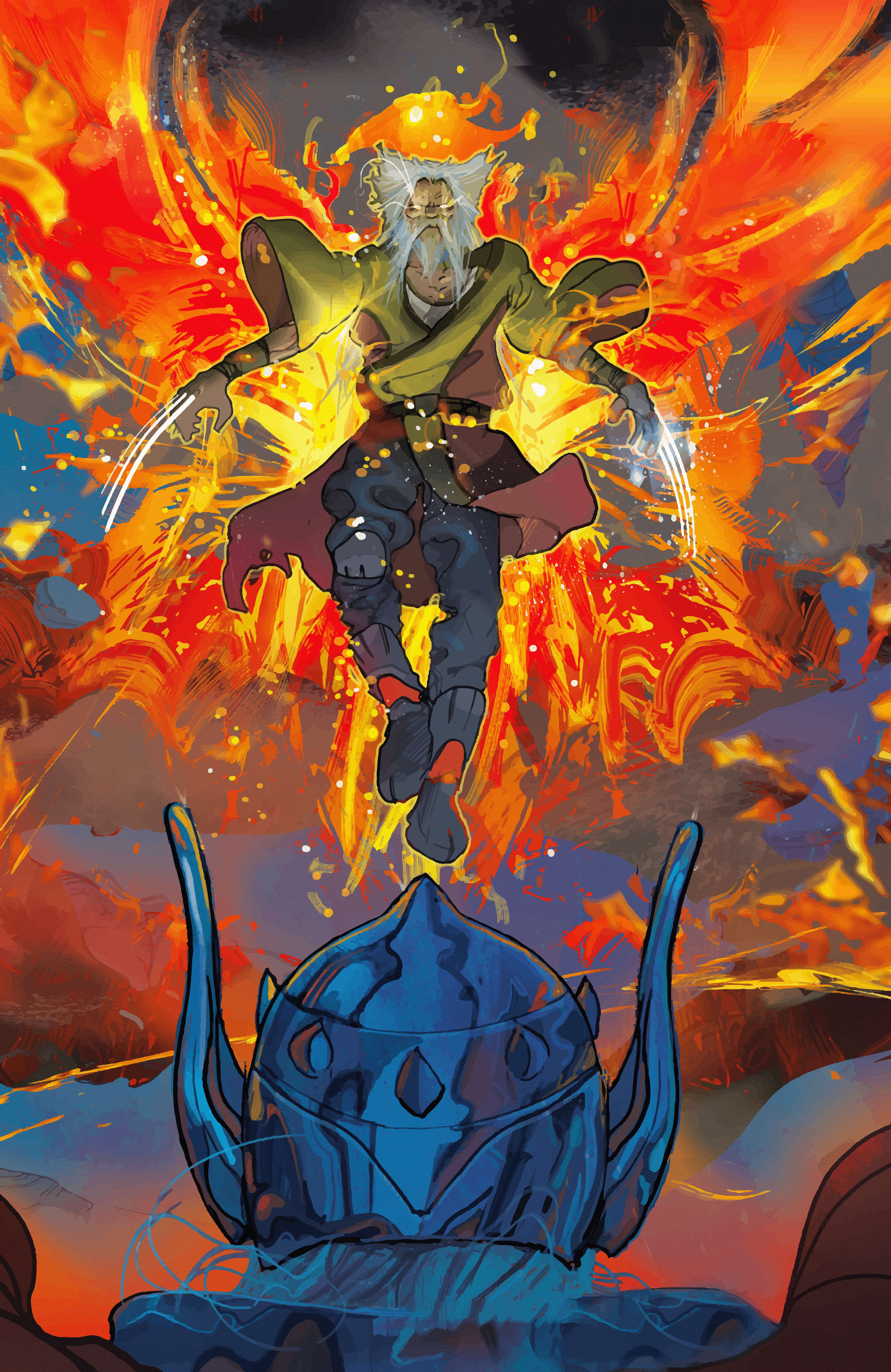 4000x6152 SPOILERS] [4K Wallpaper] Last page of The Grace of Thor from Thor