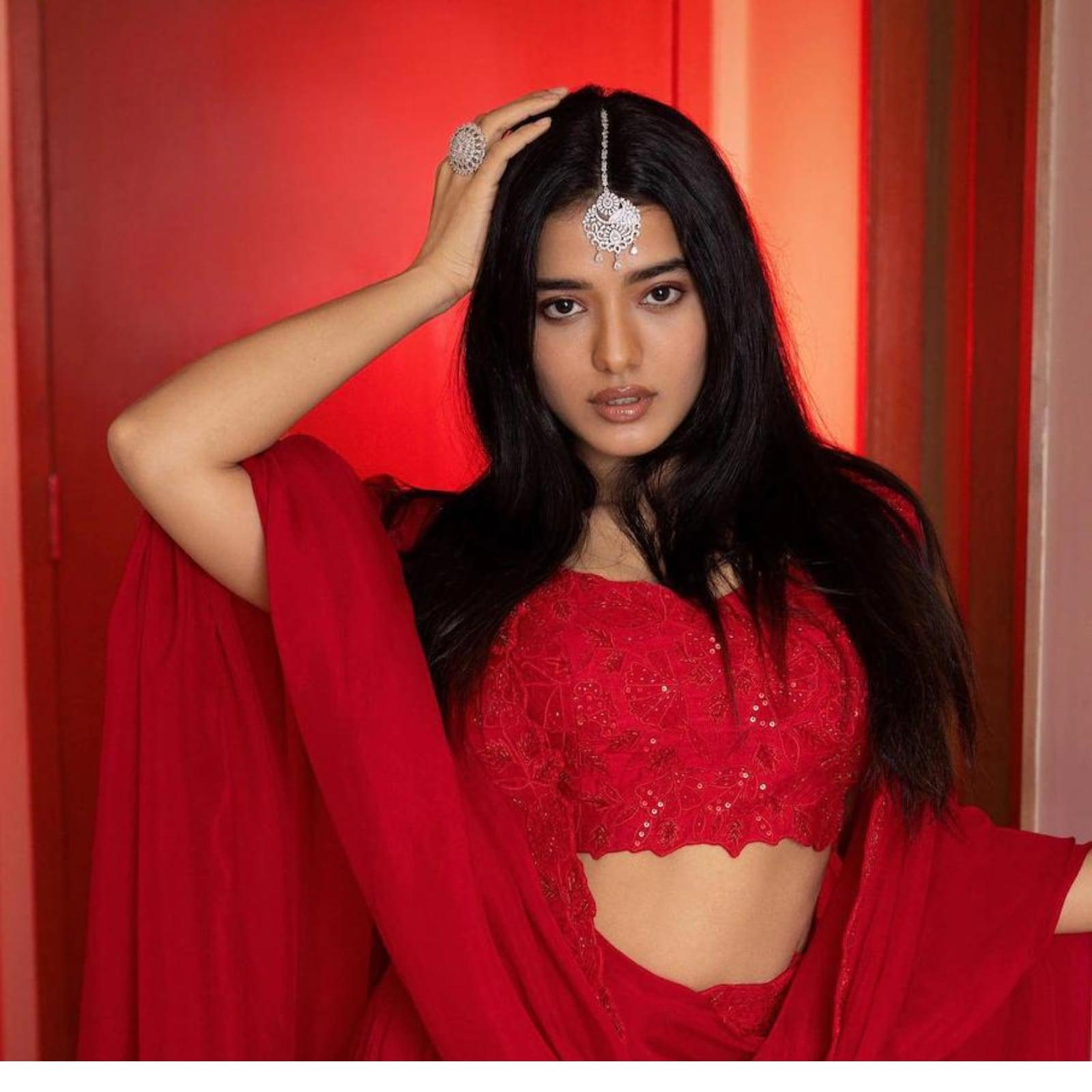 1600x1600 Ketika Sharma Looks Breathtaking In Her Red Lehenga; Check Pics