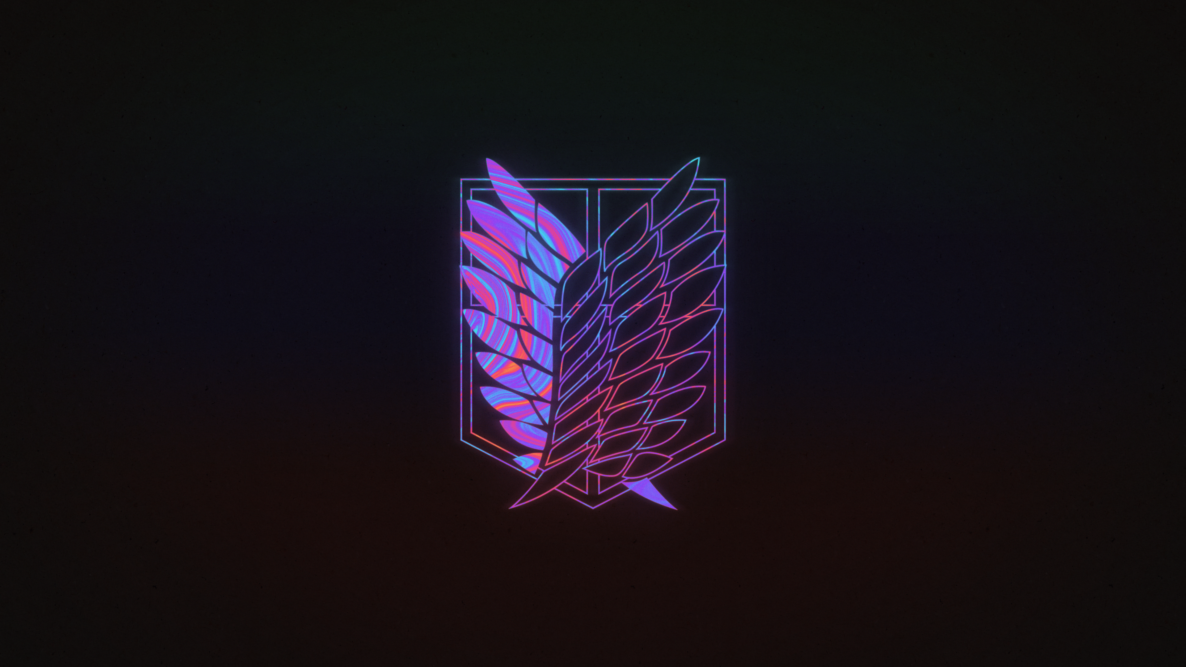 3840x2160 Ink Neon Survey Corps Wallpaper [3840 x 2160]