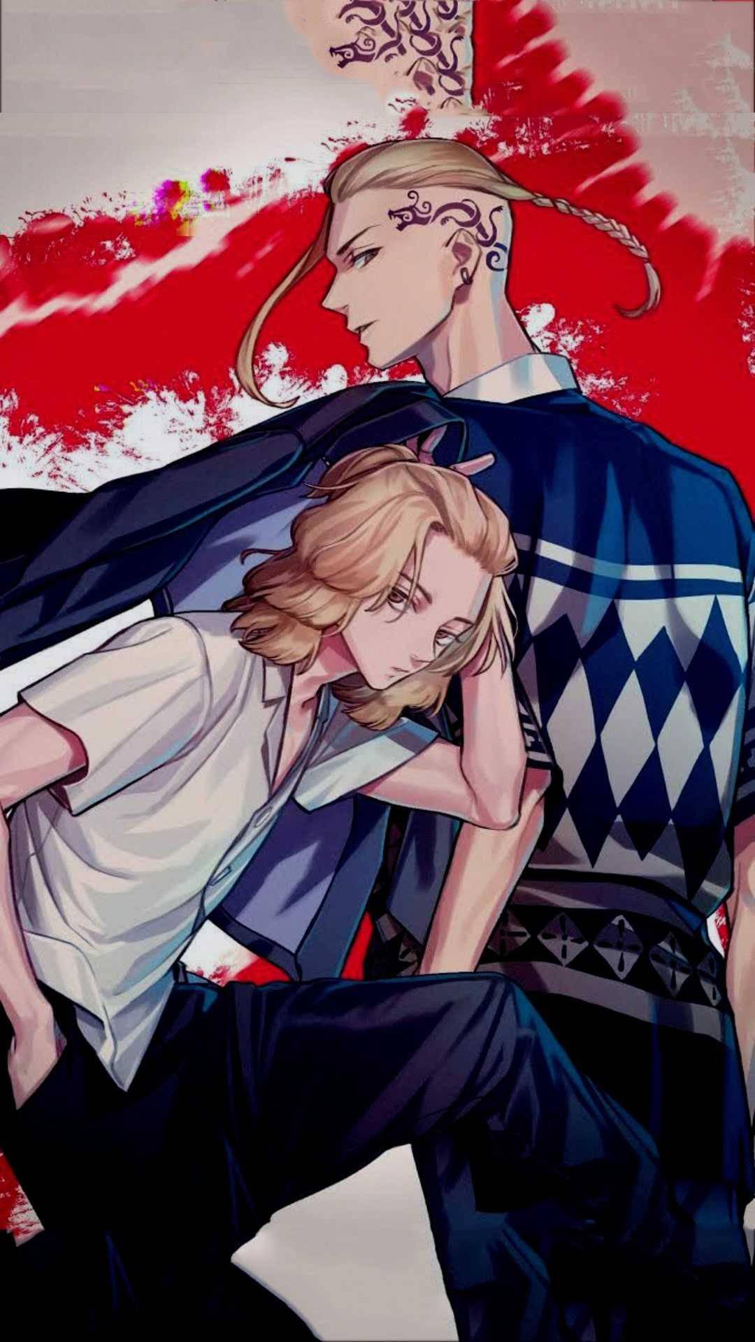 1080x1920 Download Cool Draken And Mickey Tokyo Revengers Wallpaper